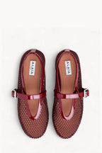 Ballet Flats In Fishnet