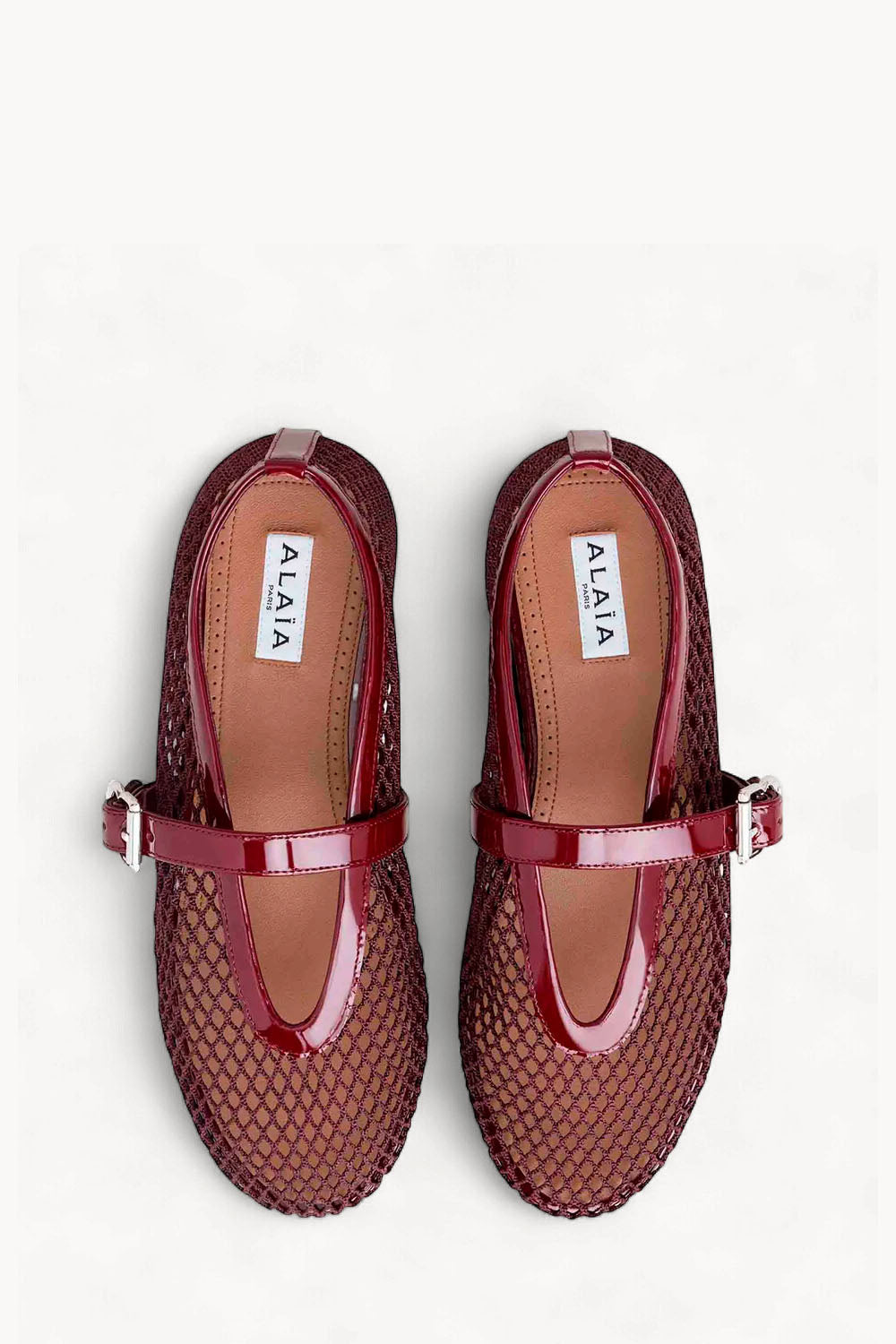 Ballet Flats In Fishnet