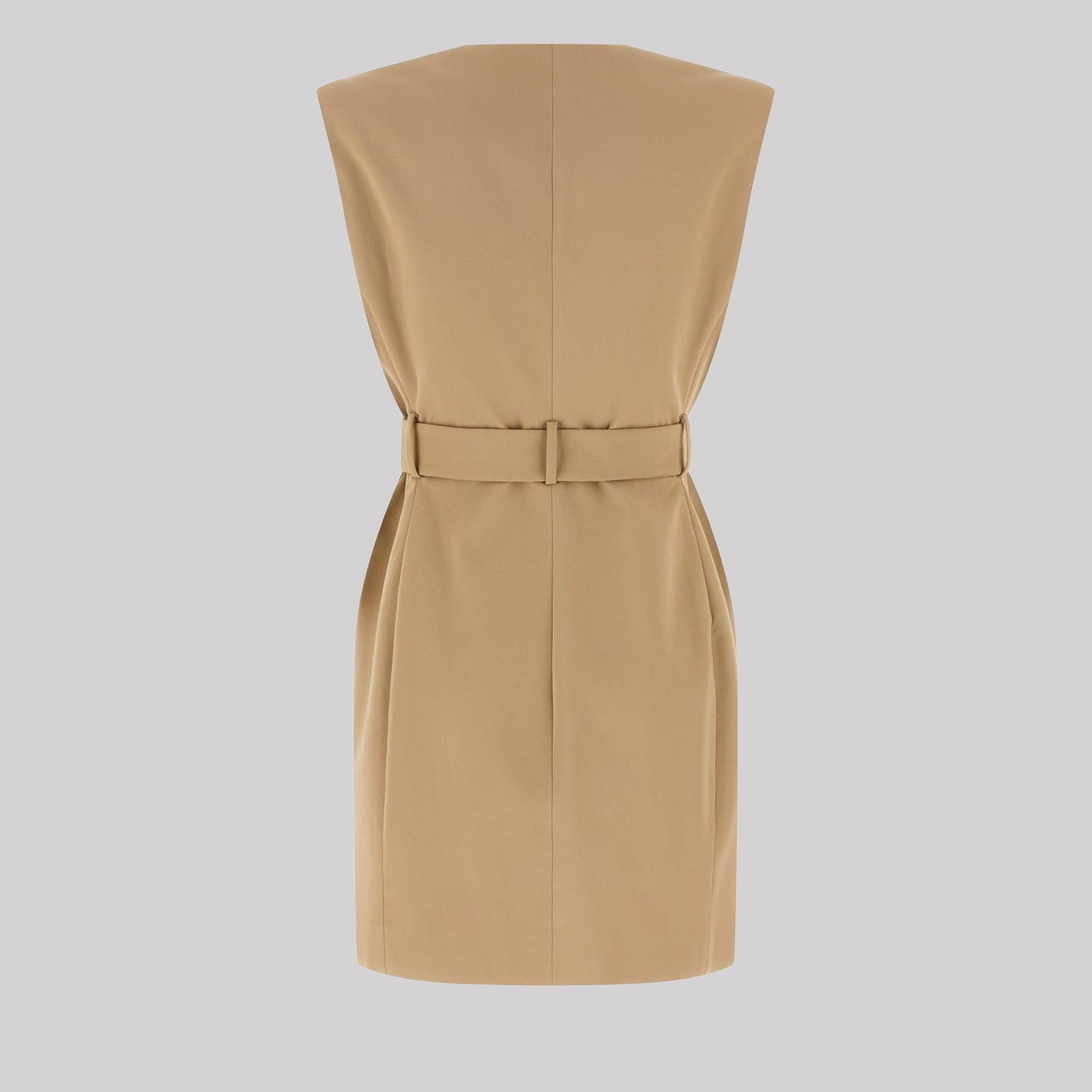 Short Blazer Dress With Belt