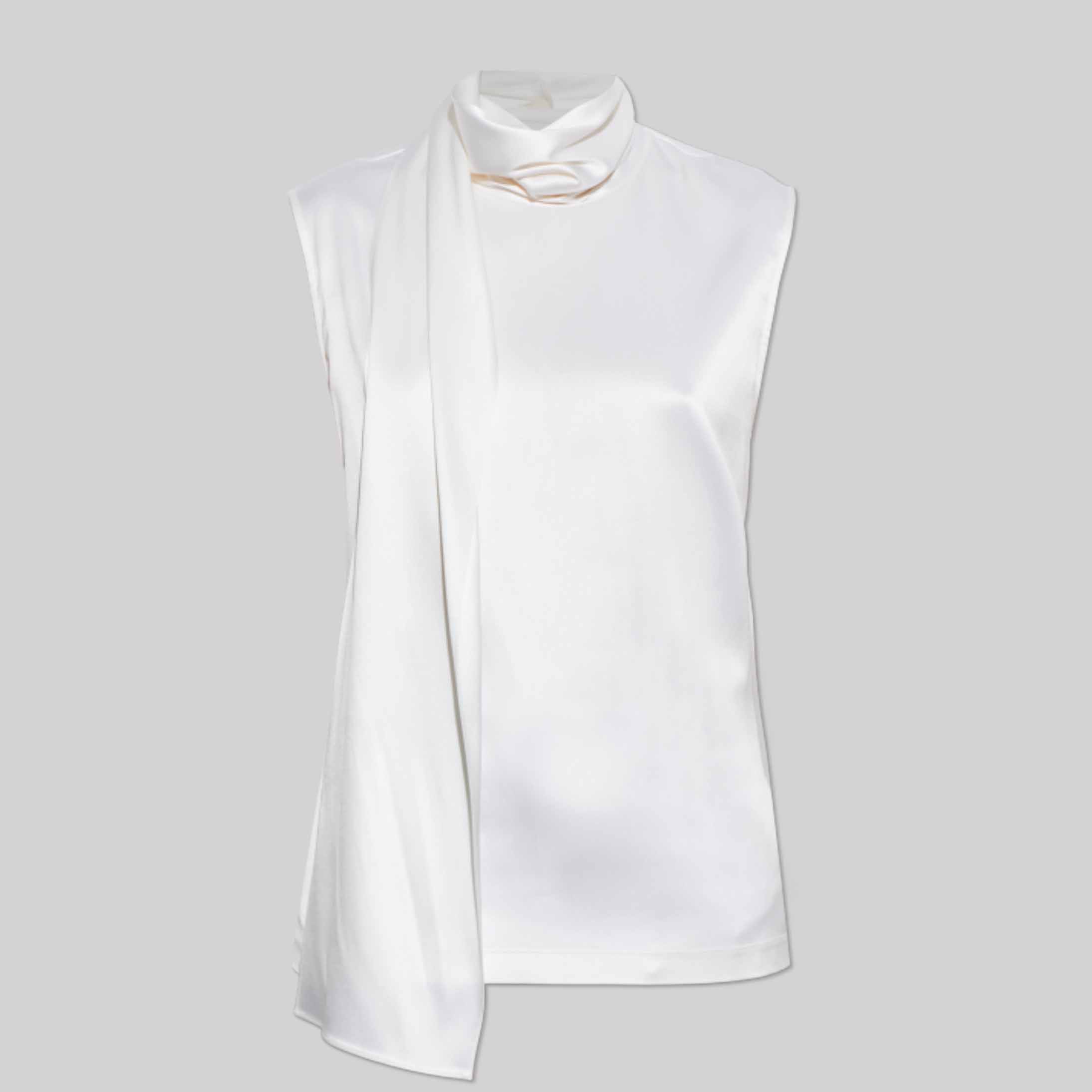Silk Stretch Satin Top