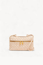 Bang Bang Intrecciato Suede Vanity Case