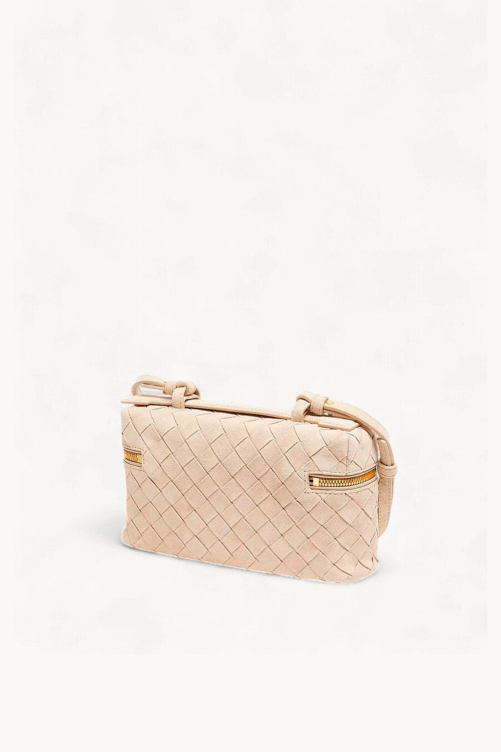 Bang Bang Intrecciato Suede Vanity Case