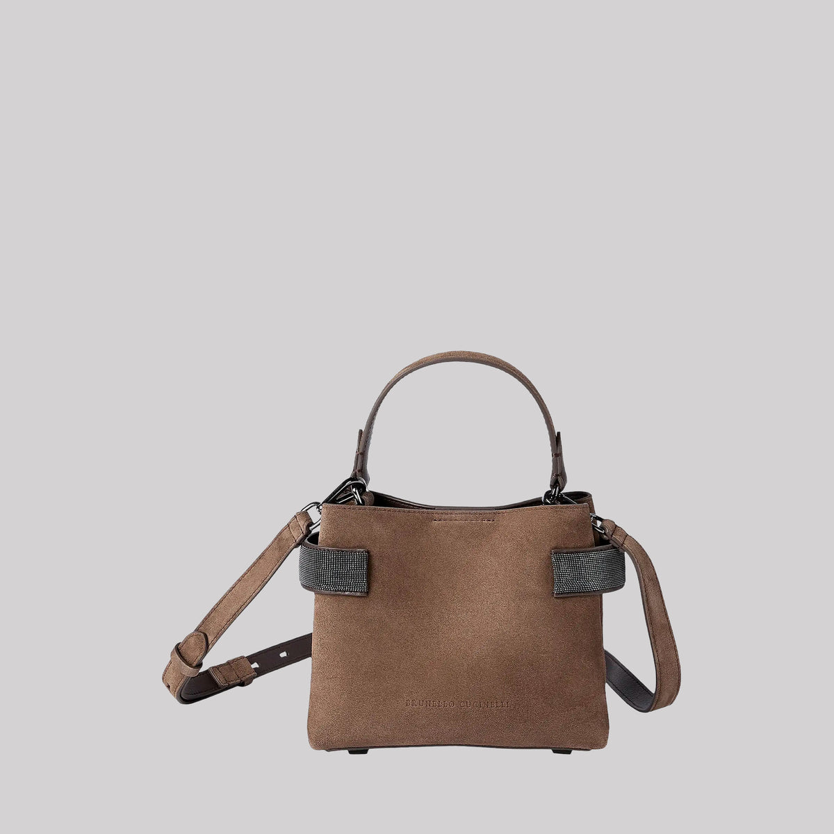 Essence Small Top Handle Bag in Suede