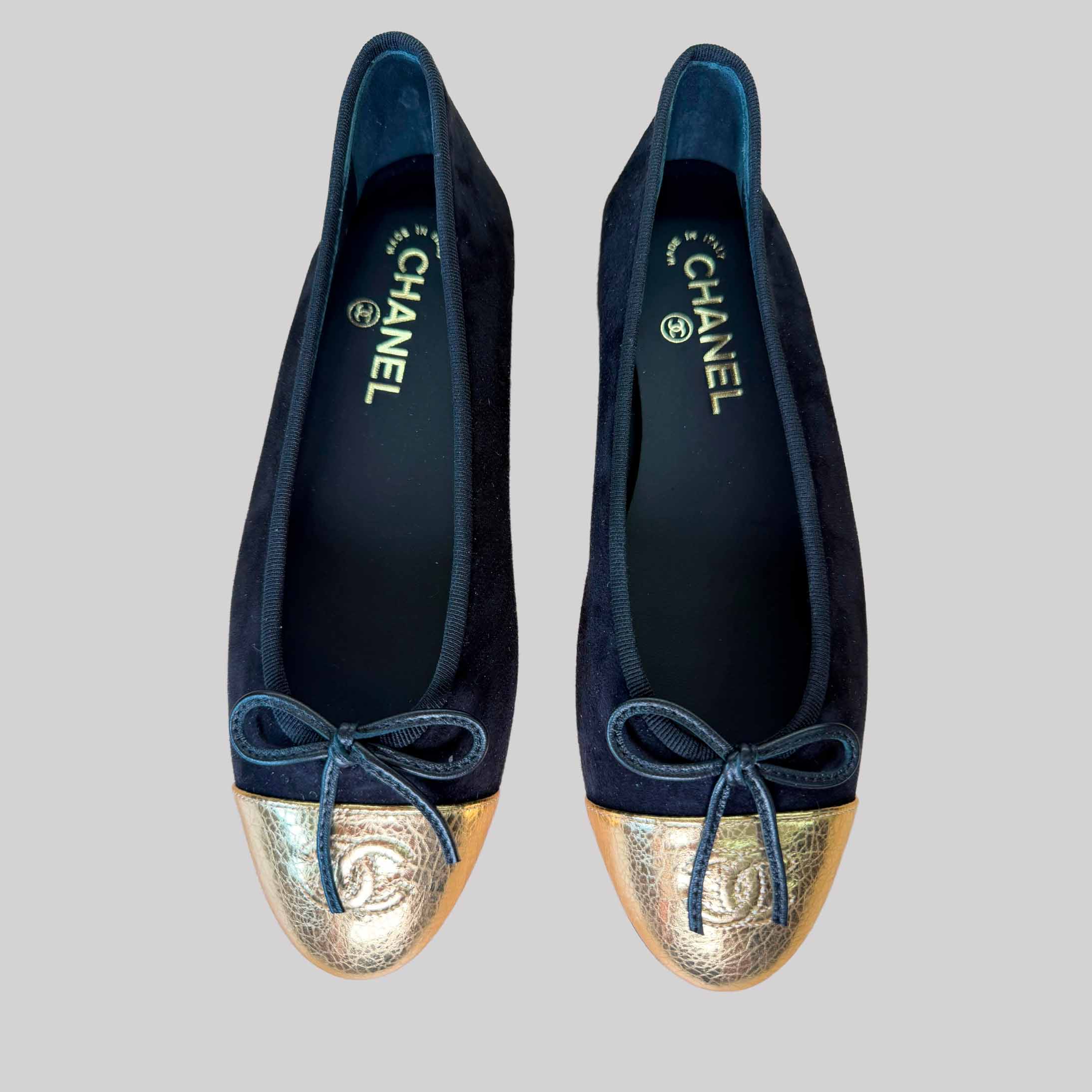 Ballet Flats In Suede