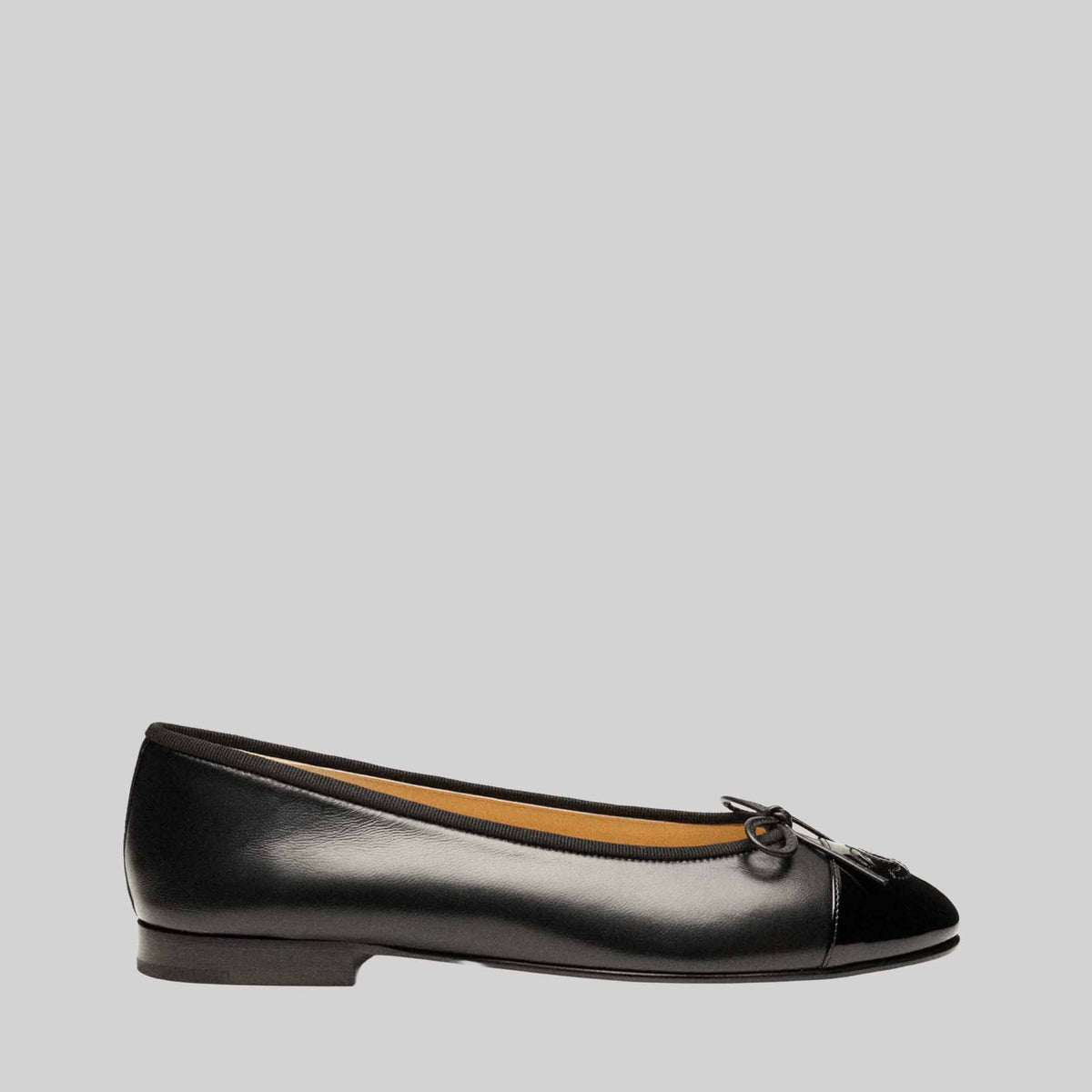 Ballet Flats Lambskin & Patent Toe