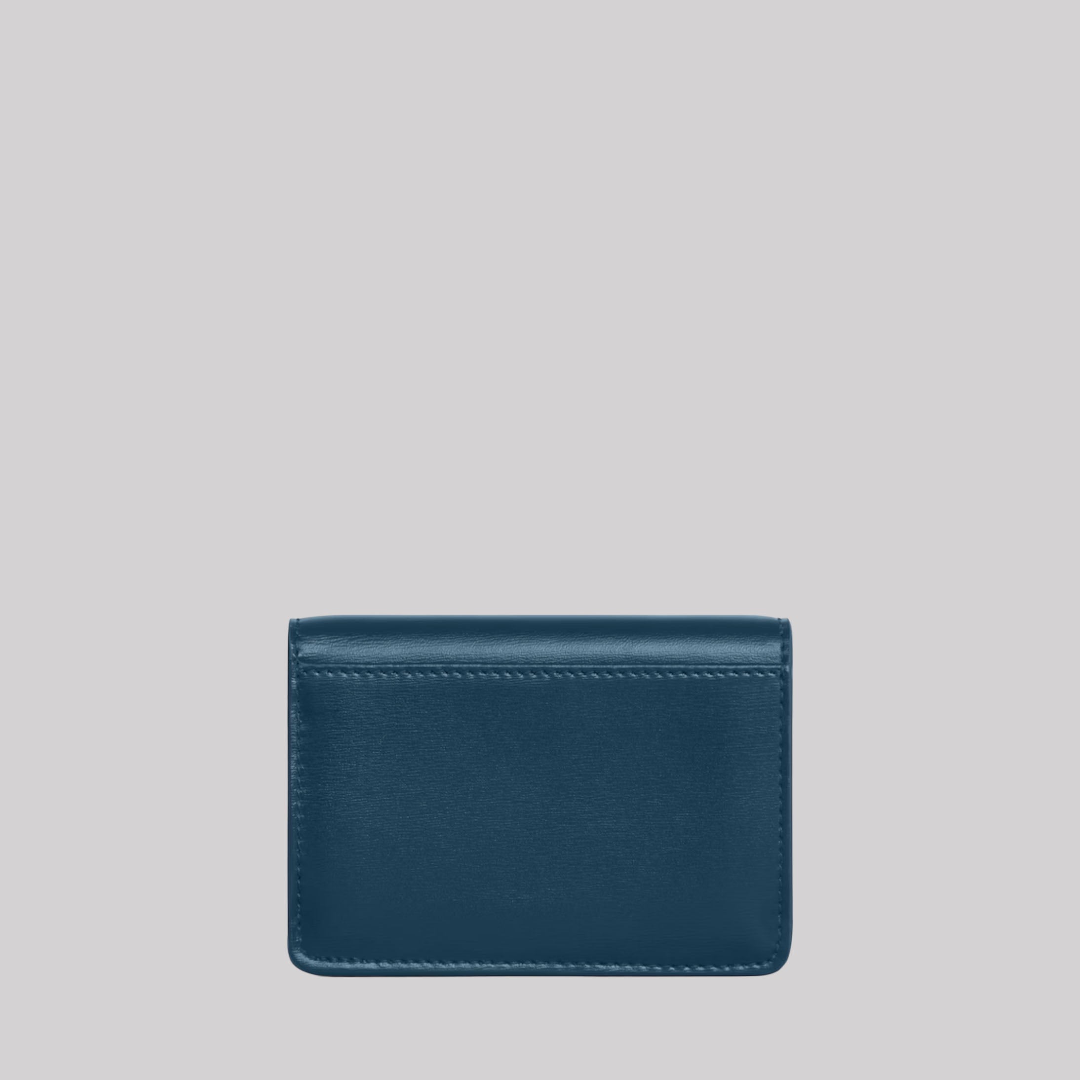 Card Holder With Flap Triomphe In Shiny Calfskin