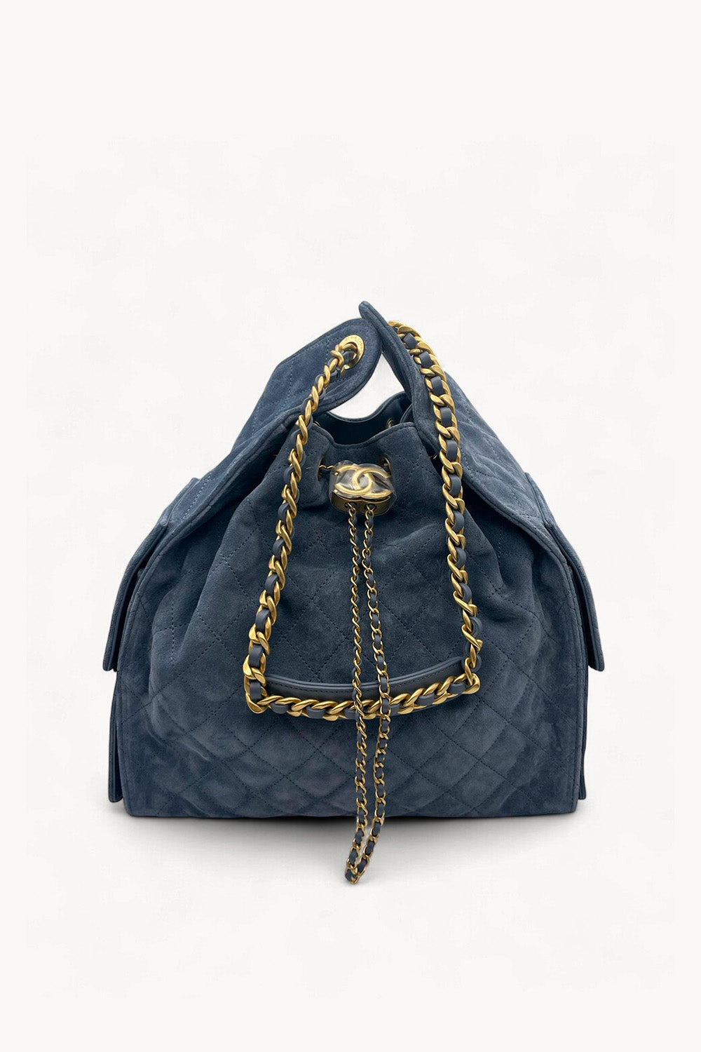 Chanel 25 Medium Handbag In Suede