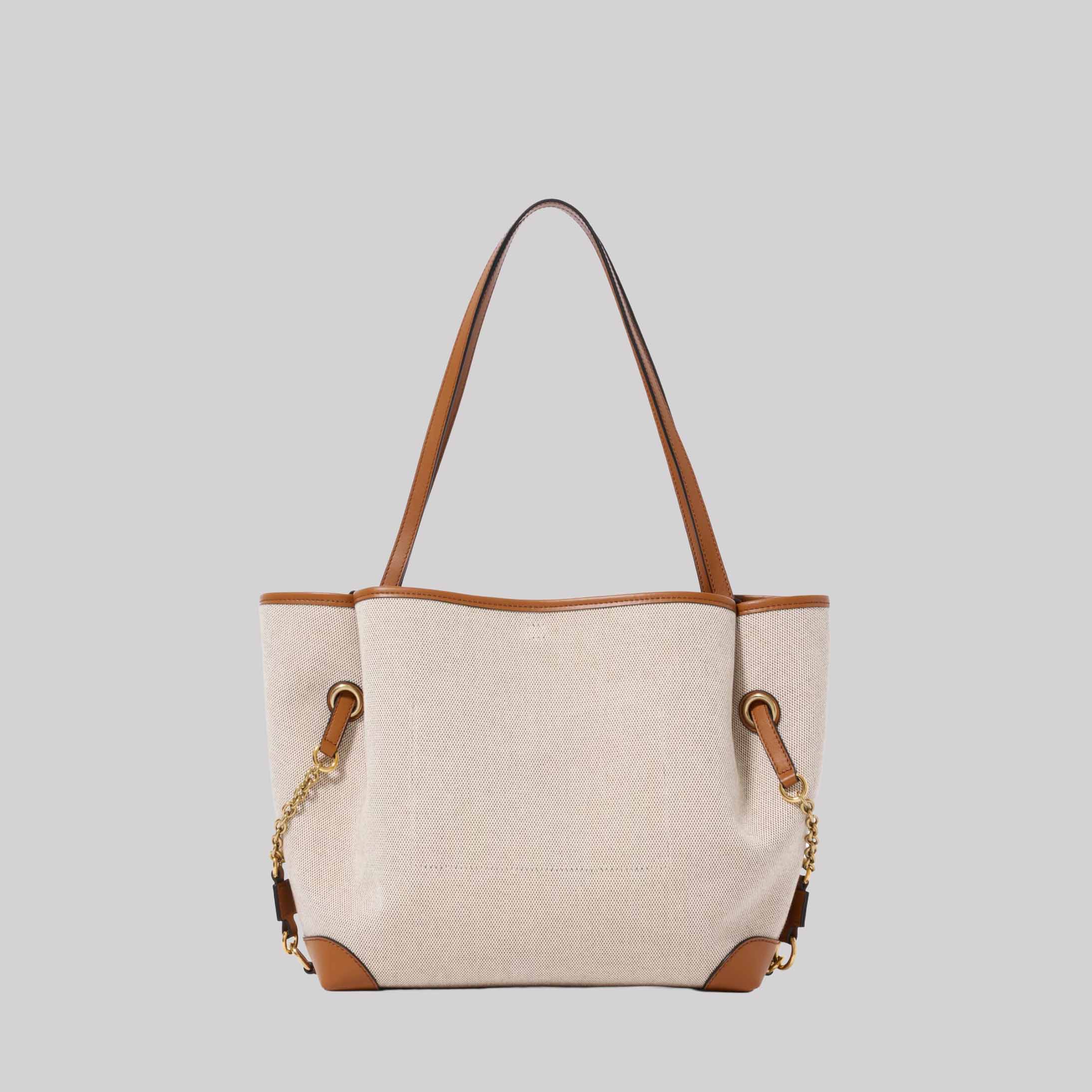 Chloé Clover Double Carry Bag In Canvas