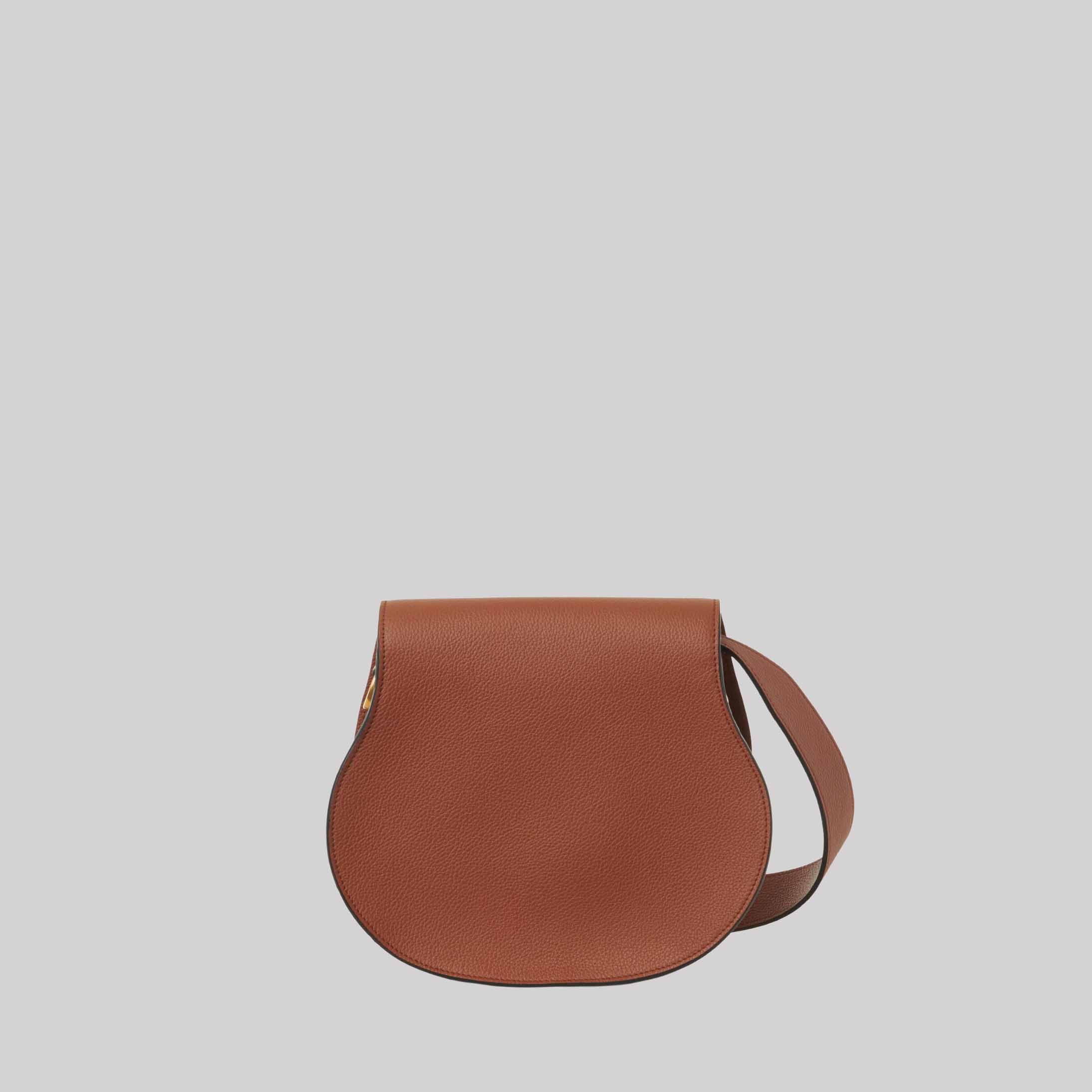 Marcie Saddle Bag In Grained Leather