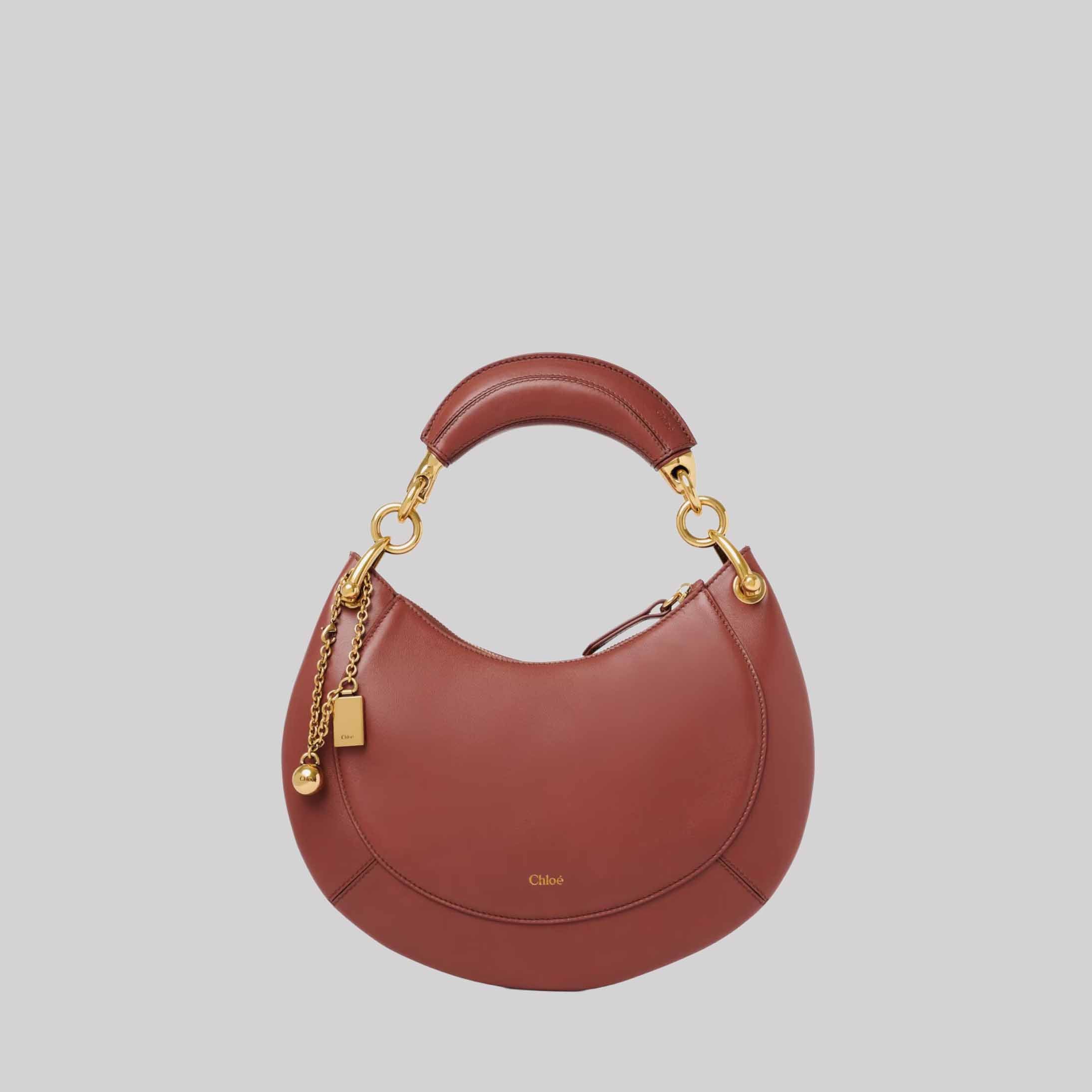 Small Chloé Banana Zipped Hobo In Soft Leather