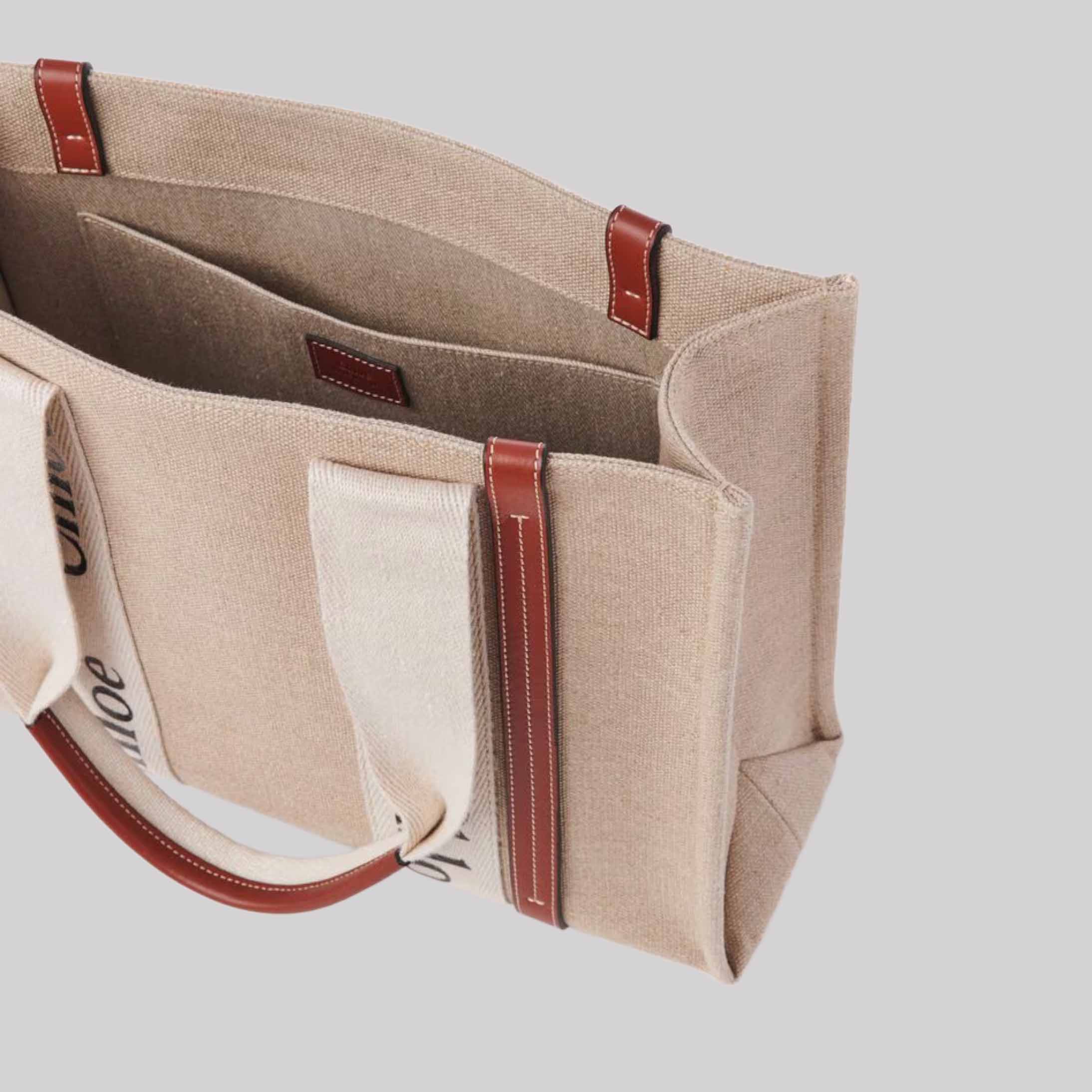 Woody Tote Bag In Linen