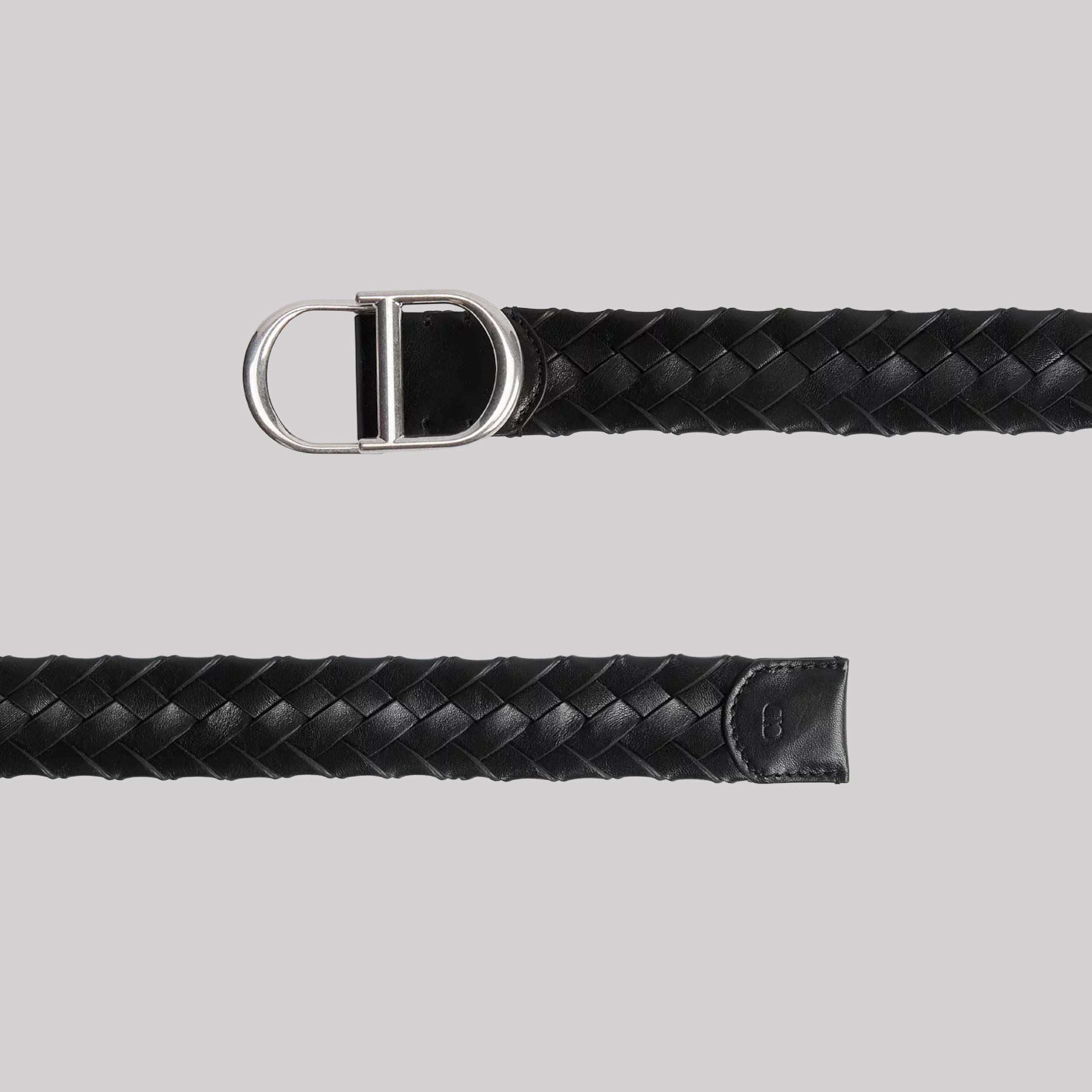 CD Belt Woven Taurillon Leather, 35 MM