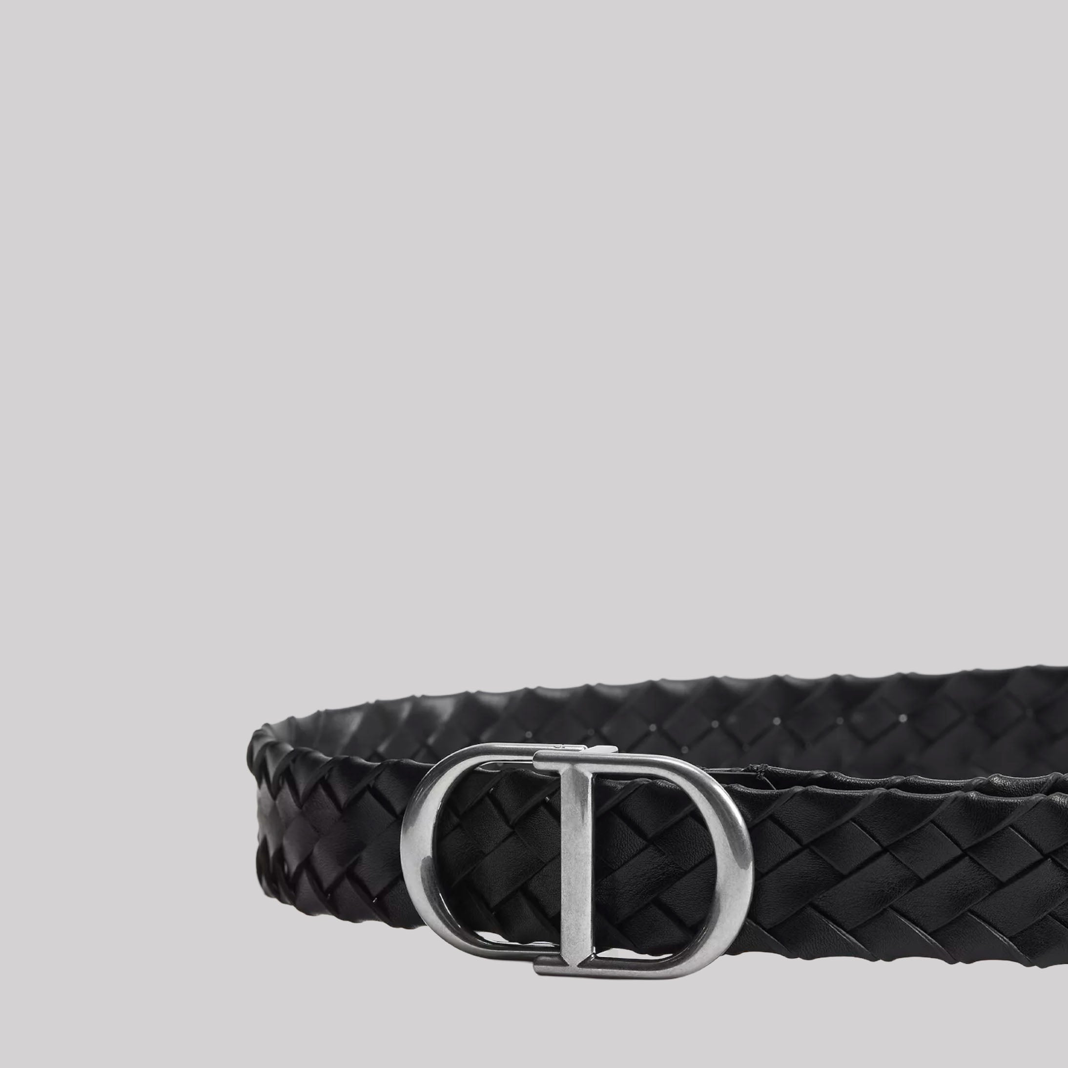 CD Belt Woven Taurillon Leather, 35 MM