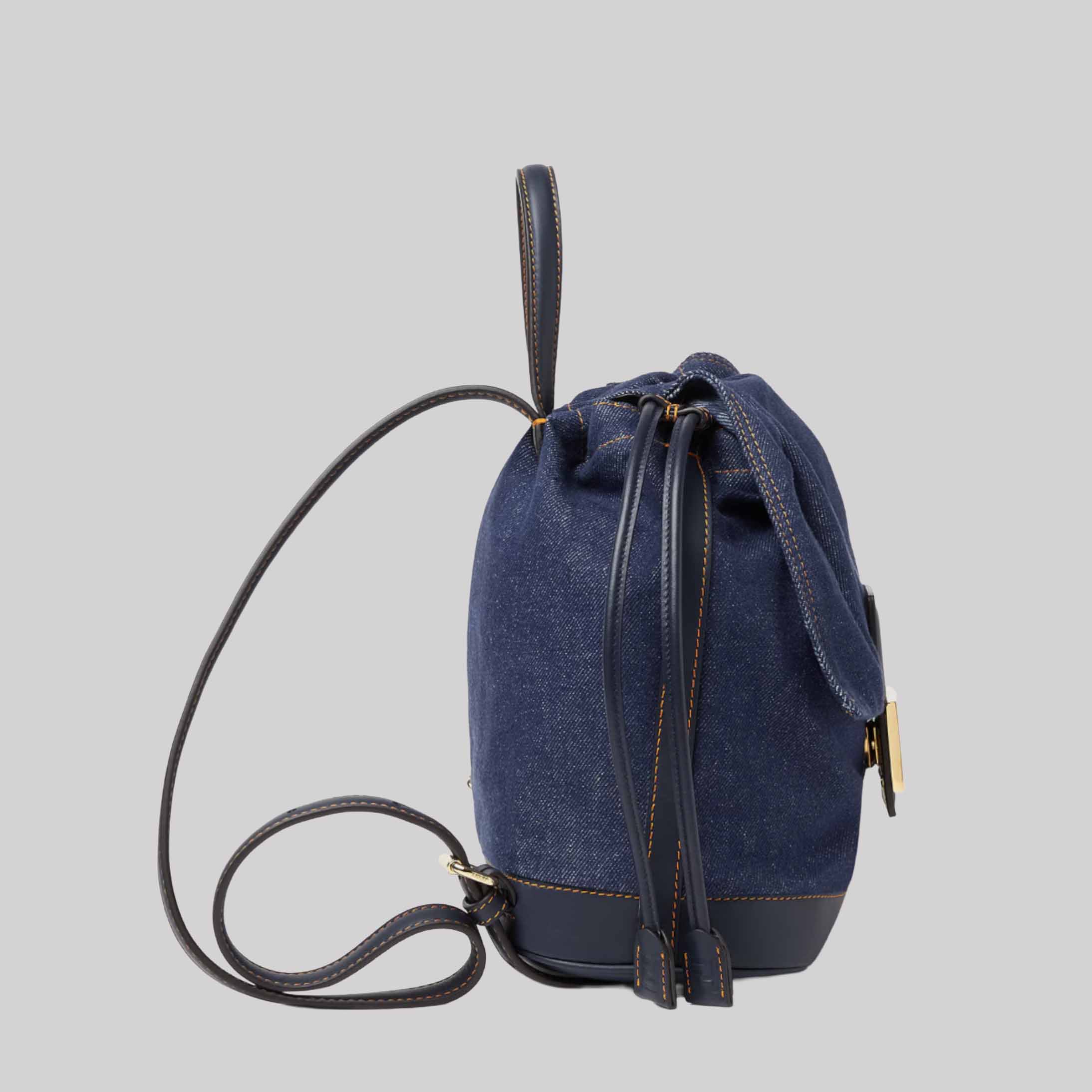 Backpack Dark blue Denim