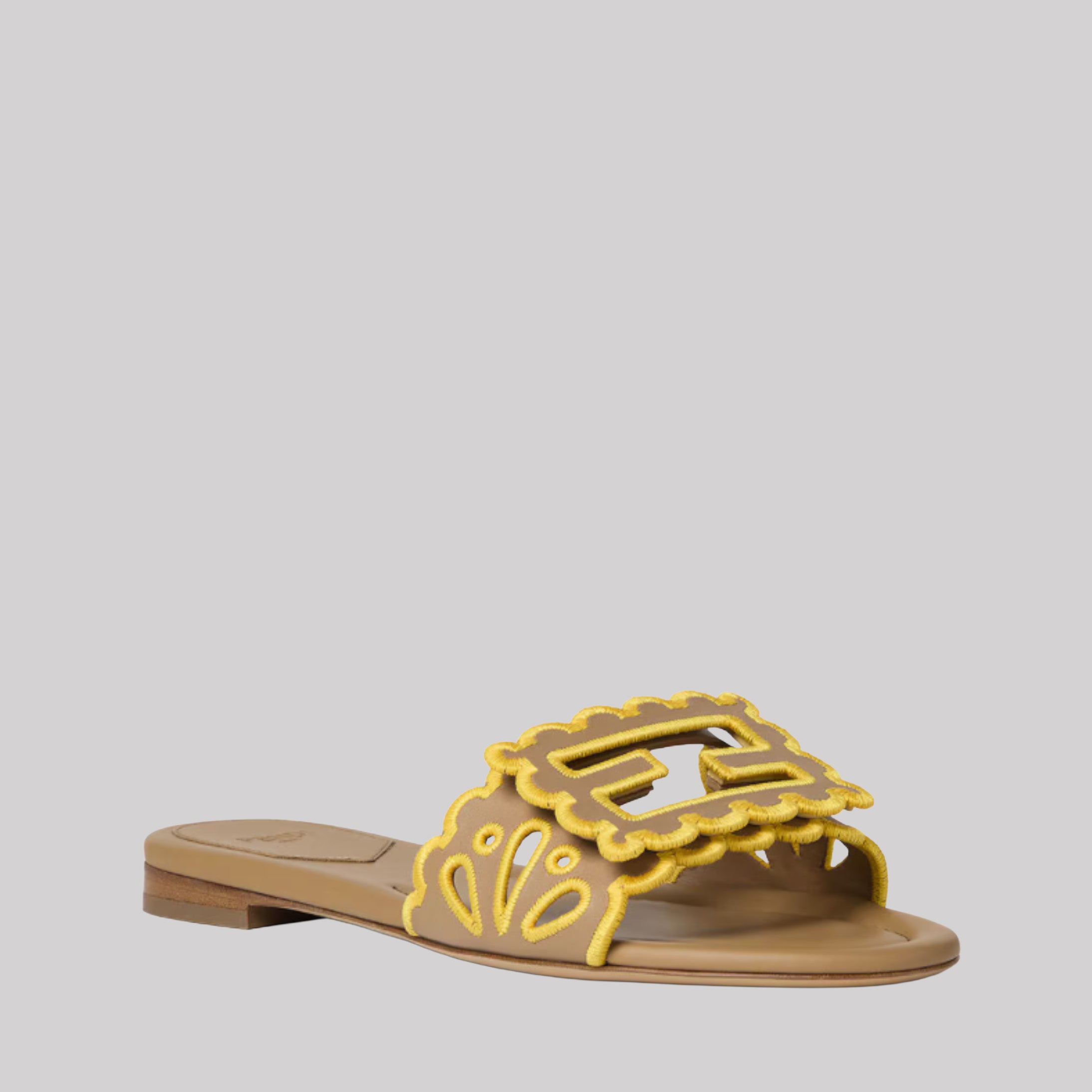 Baguette Nappa Leather Slides