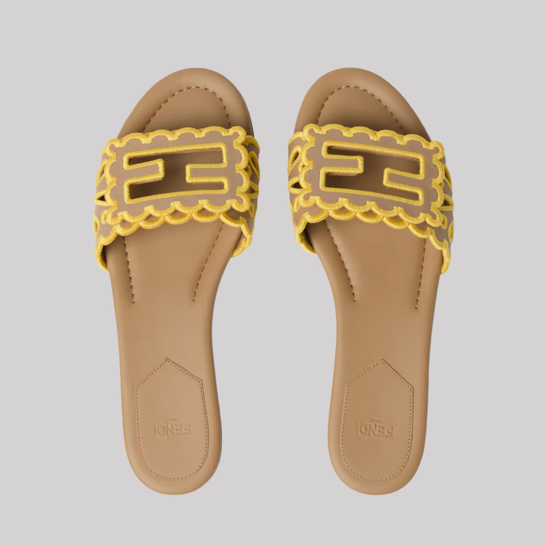 Baguette Nappa Leather Slides