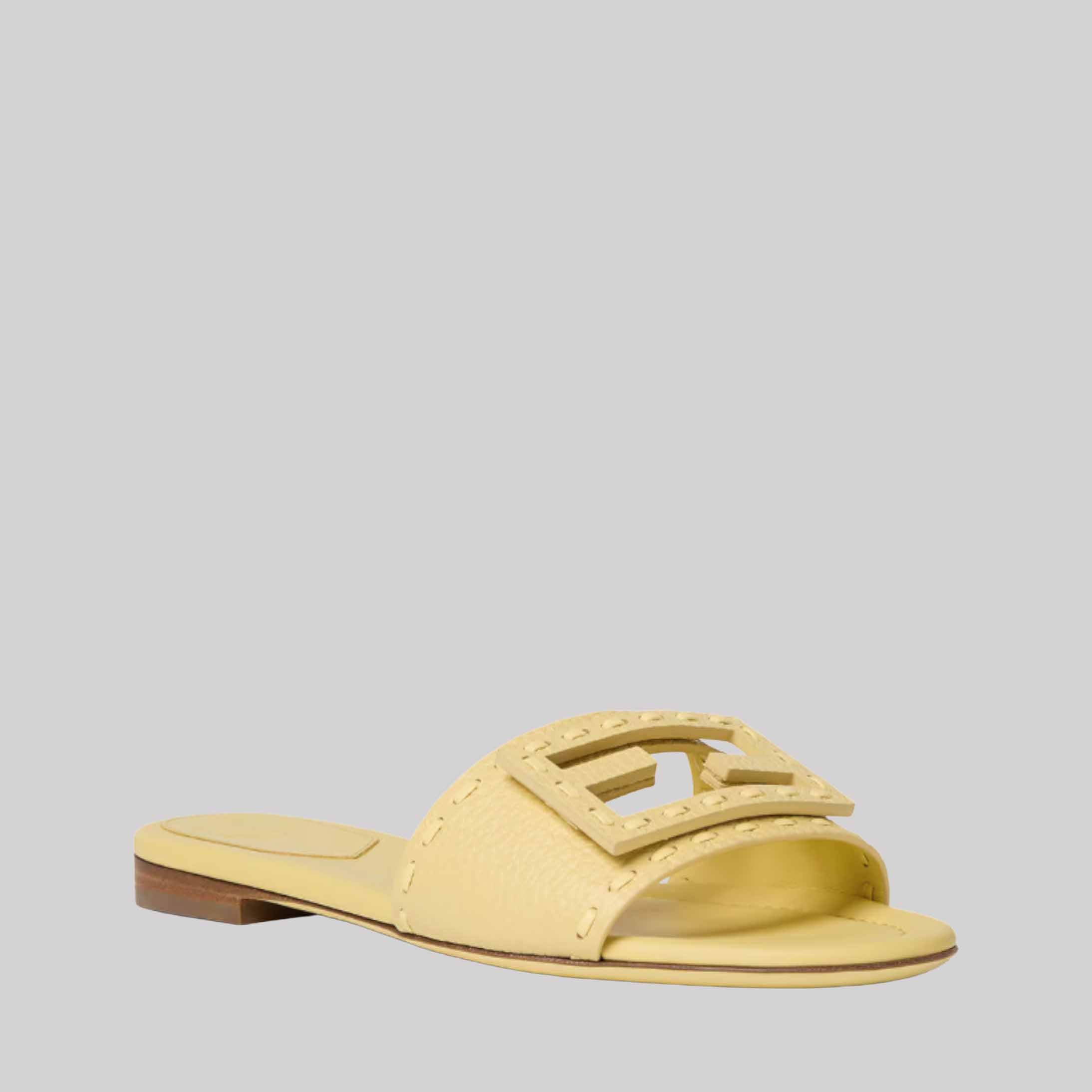 Baguette Leather Slides