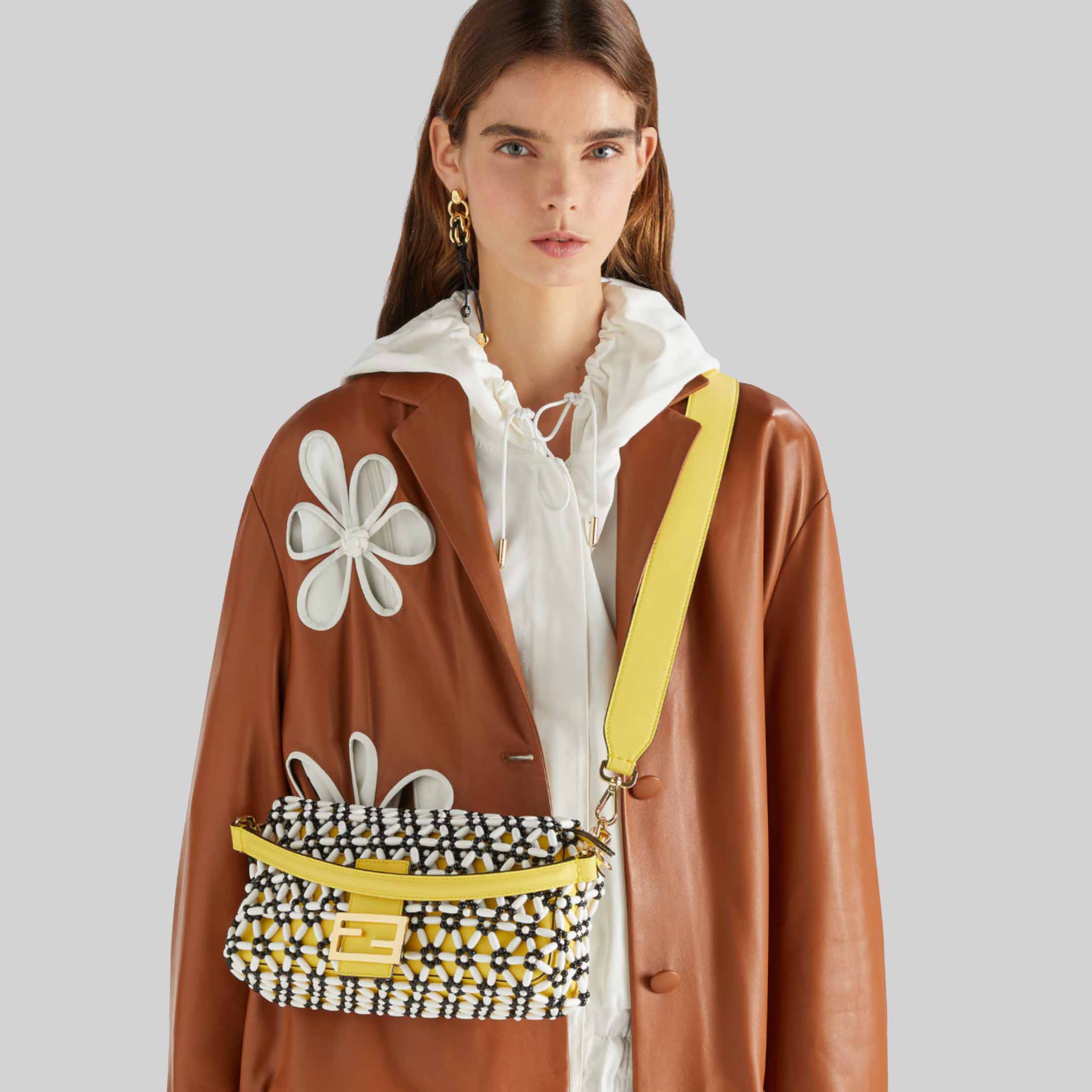Baguette® Beaded And Leather Bag