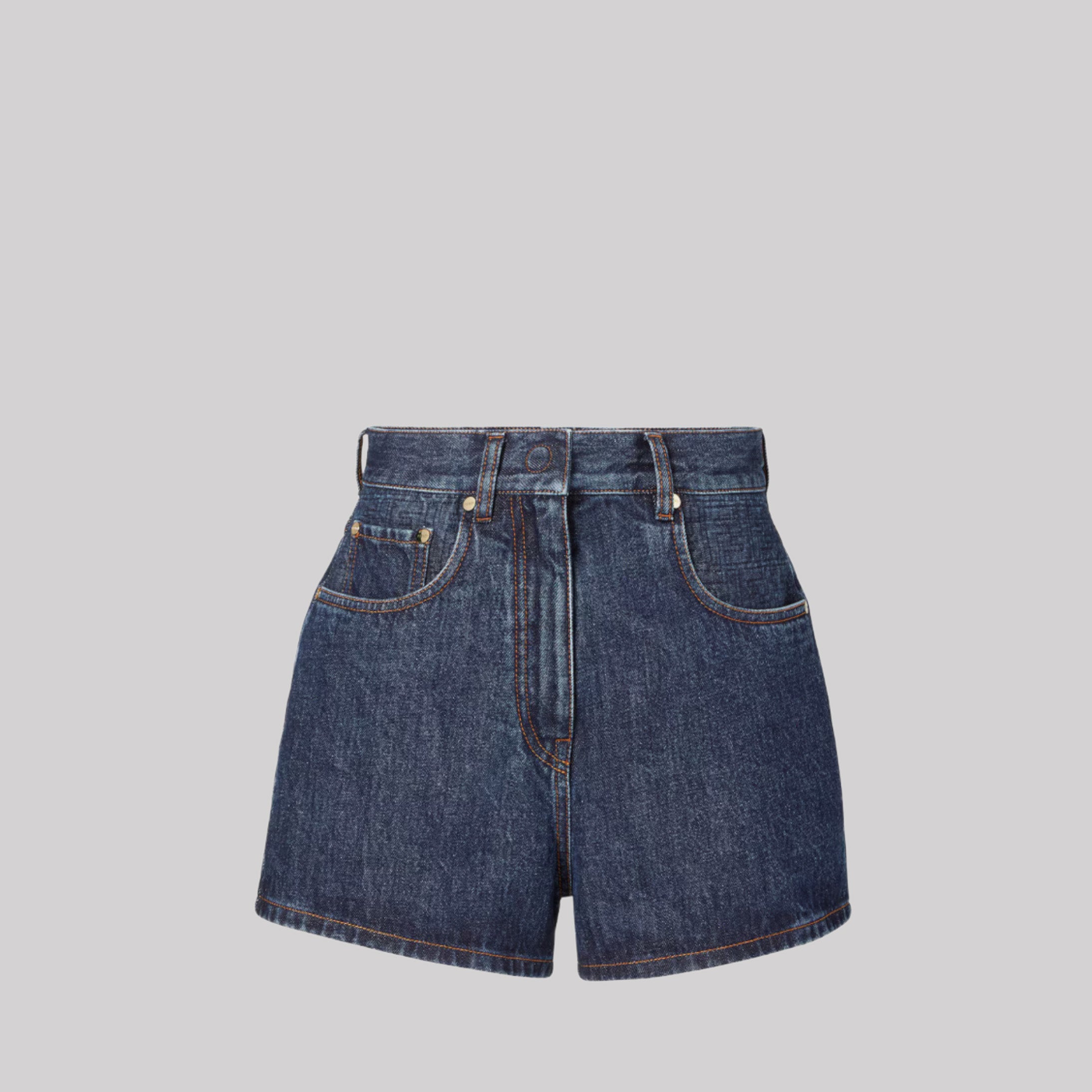 Short Dark Blue Denim Shorts