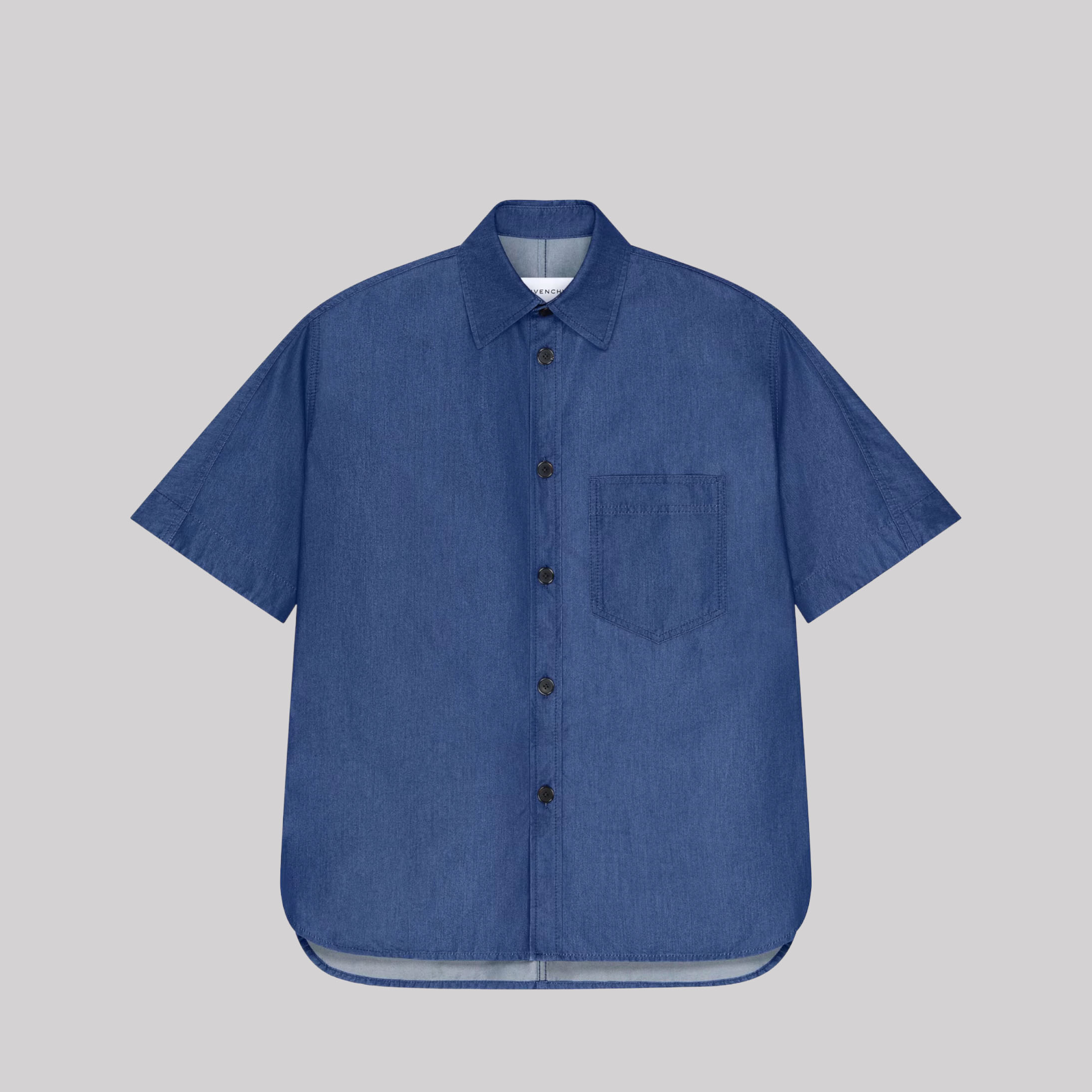 New Couture Seam Shirt In Indigo Blue Denim Givenchy Stamp