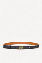 Anagram Belt In Pebble Grain Calfskin
