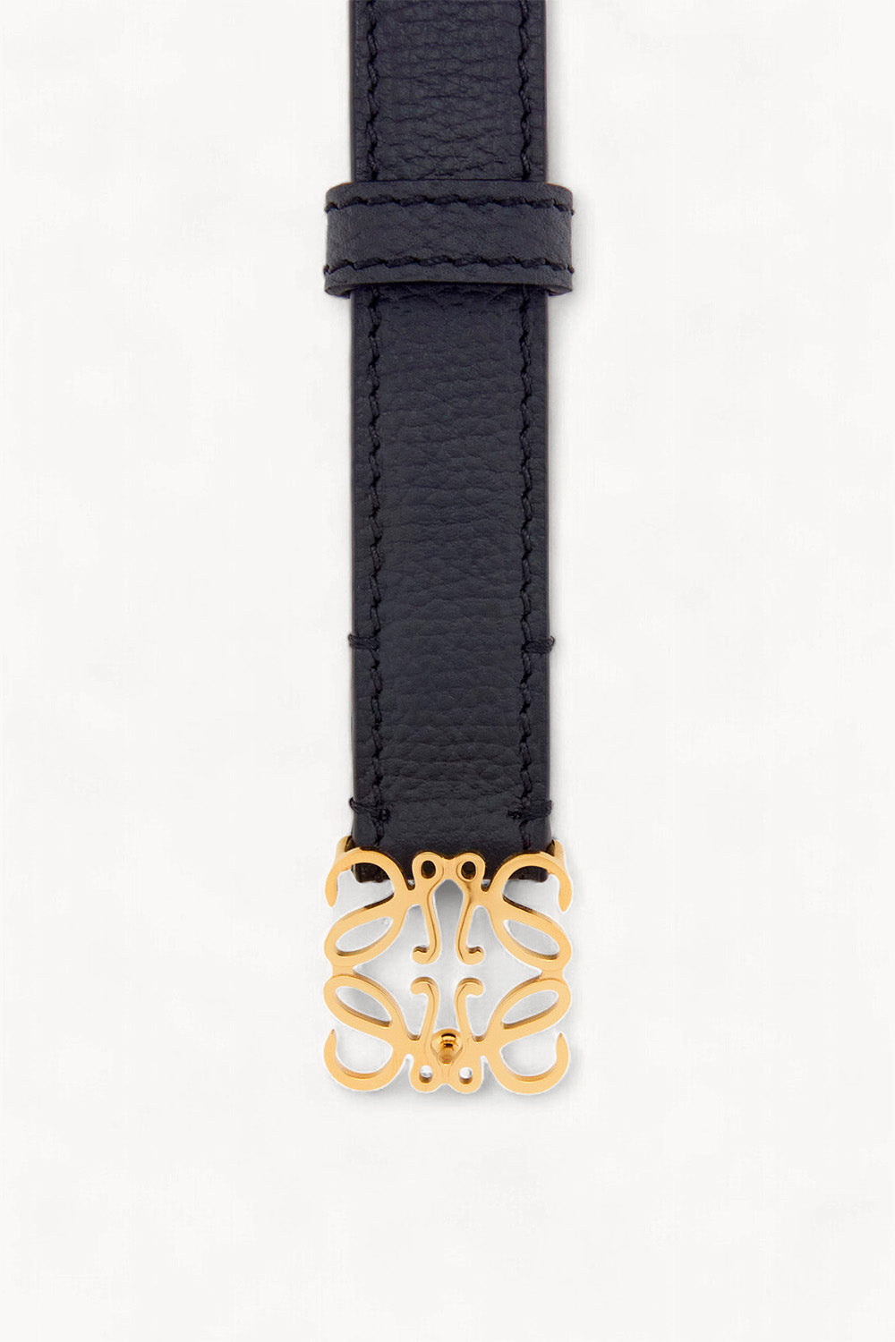Anagram Belt In Pebble Grain Calfskin
