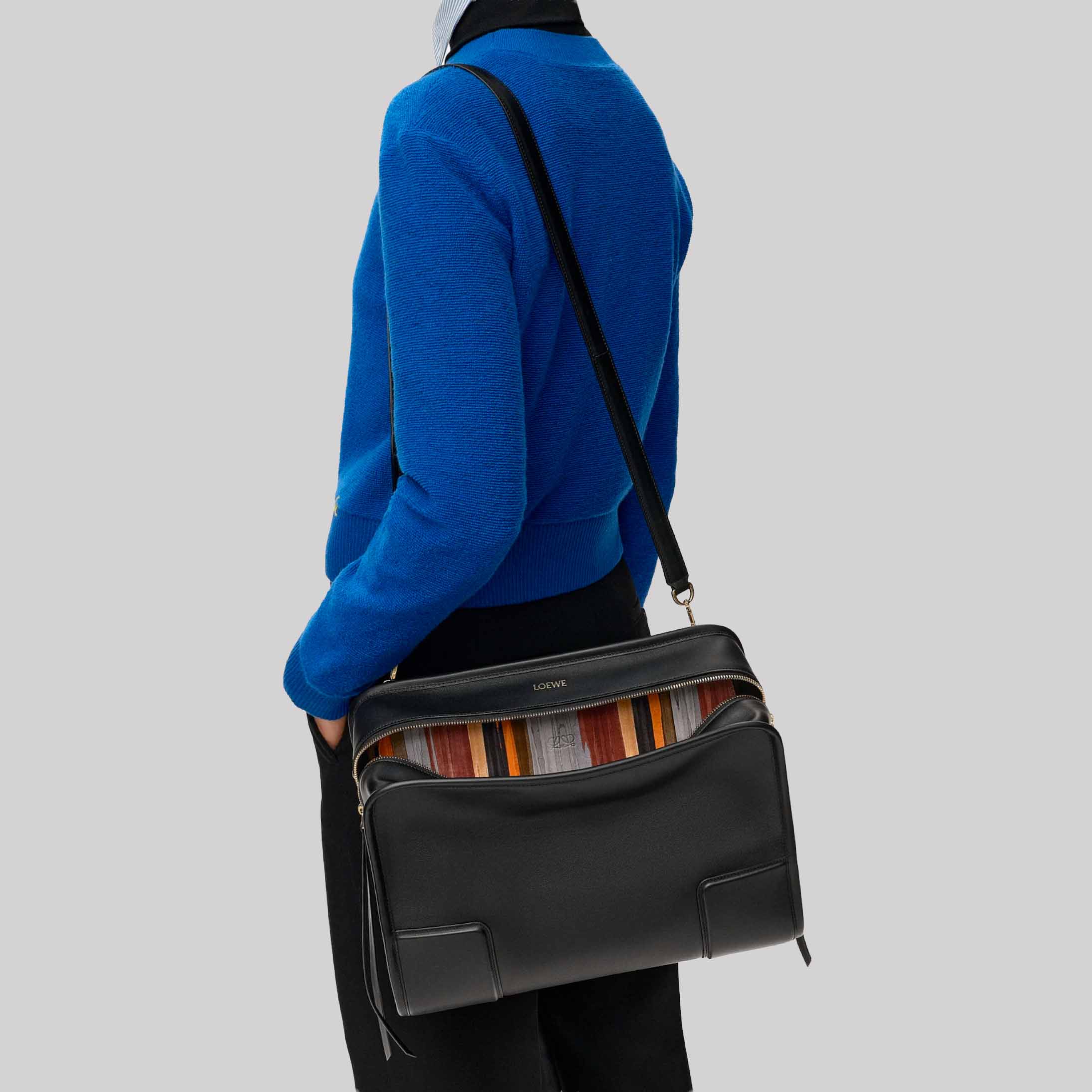 Large Skived Amazona 180 Bag In Soft Calfskin
