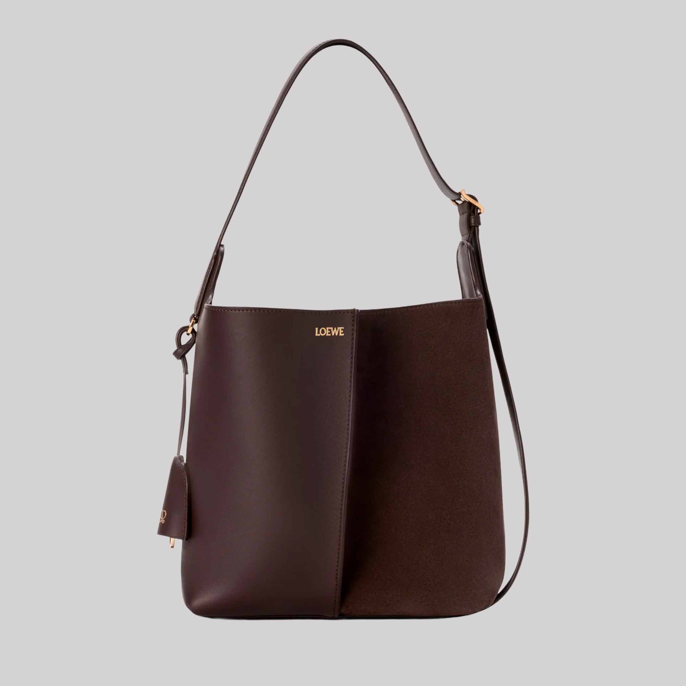 Medium Bilbao Bucket In Soft Calfskin And Suede