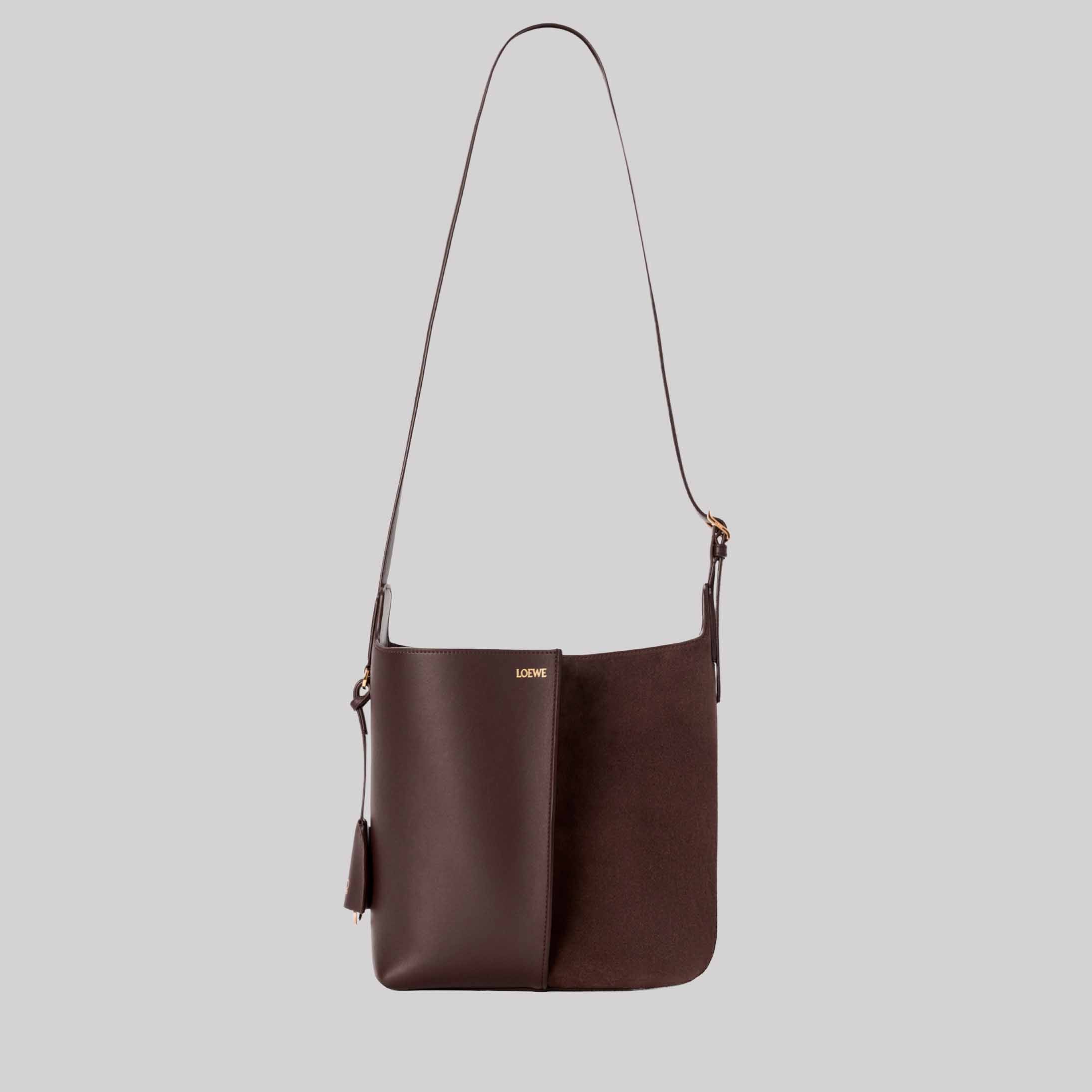 Medium Bilbao Bucket In Soft Calfskin And Suede