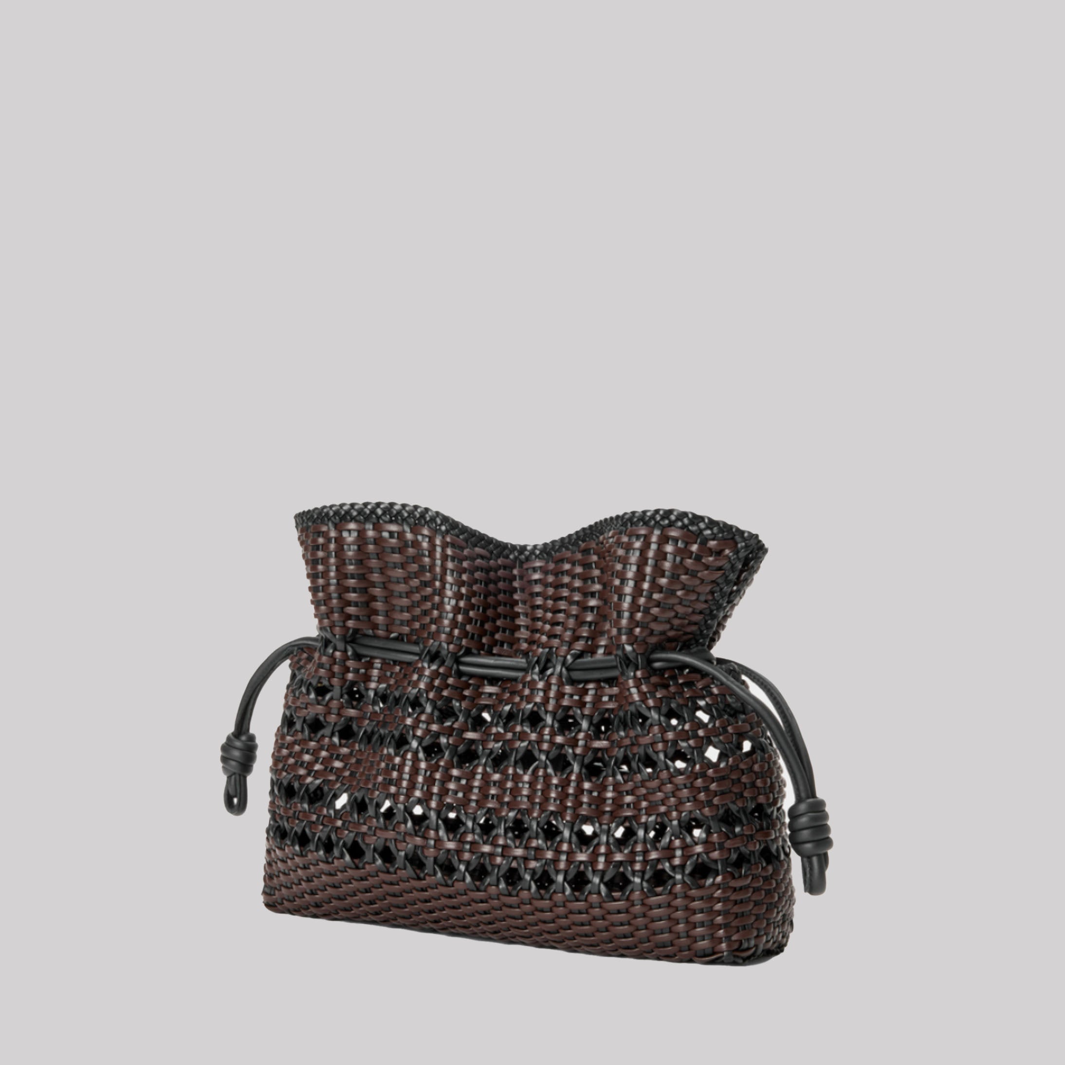 Medium Flamenco Clutch In Woven Nappa Calfskin