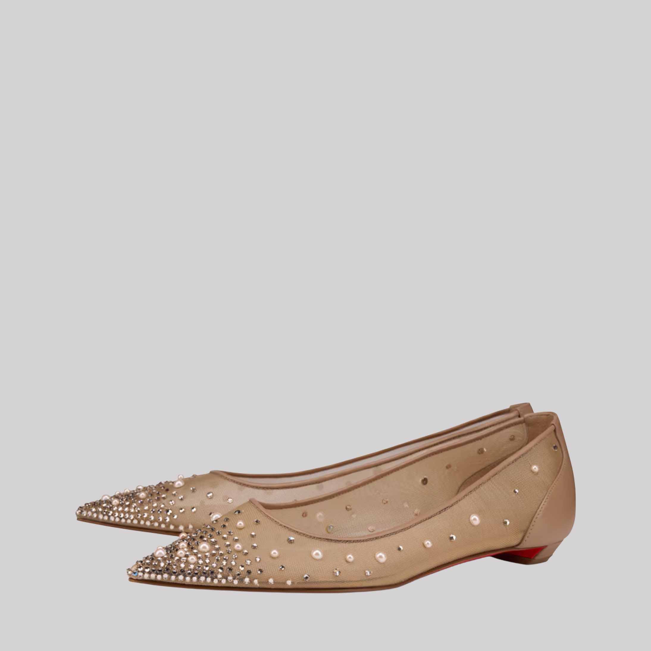 Miss Z Degrastrassina Embellished Ballet Flats
