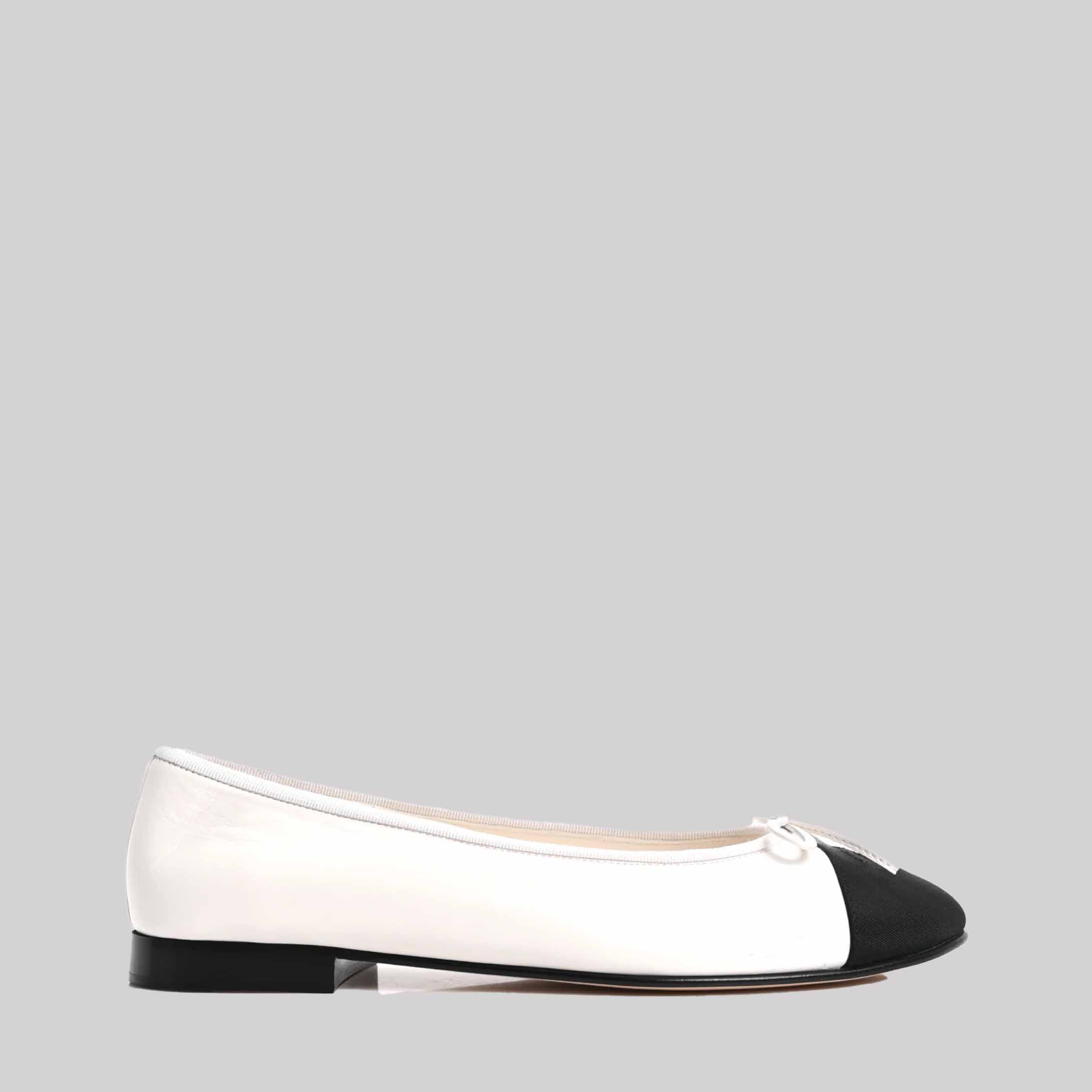 Lambskin Cap Toe CC Ballerina