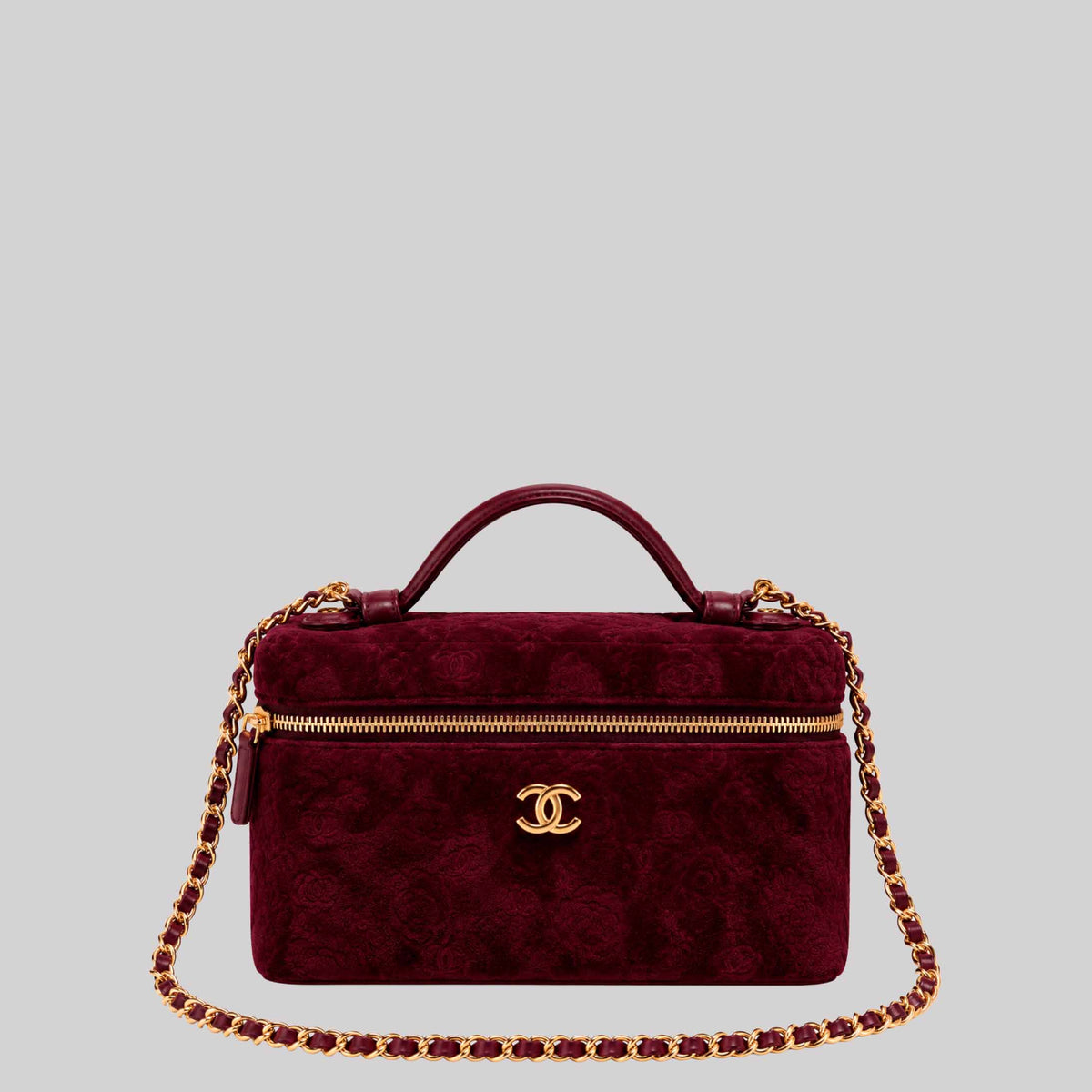 Long Vanity With Chain In Suede