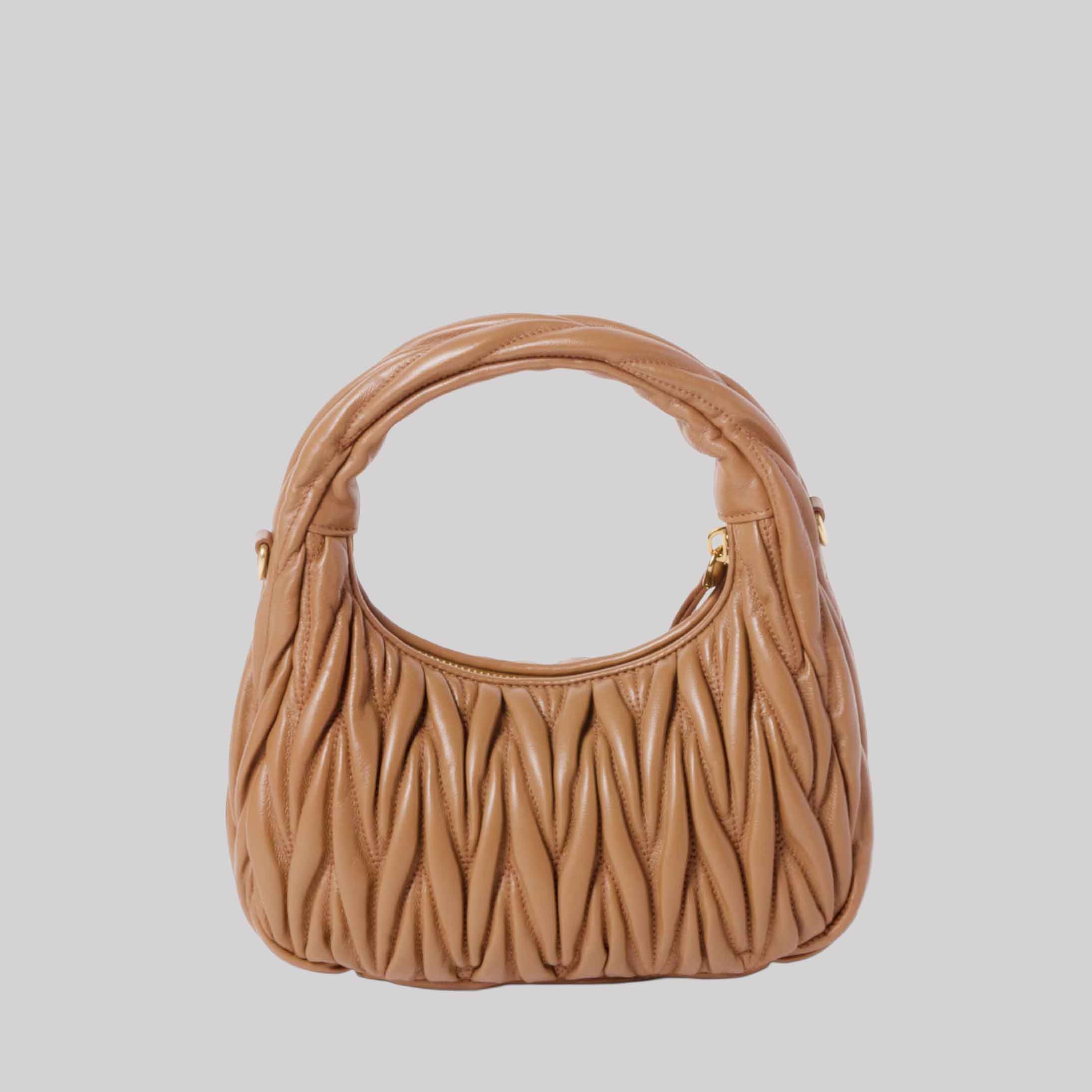 Wander Matelassé Nappa Leather Hobo Bag