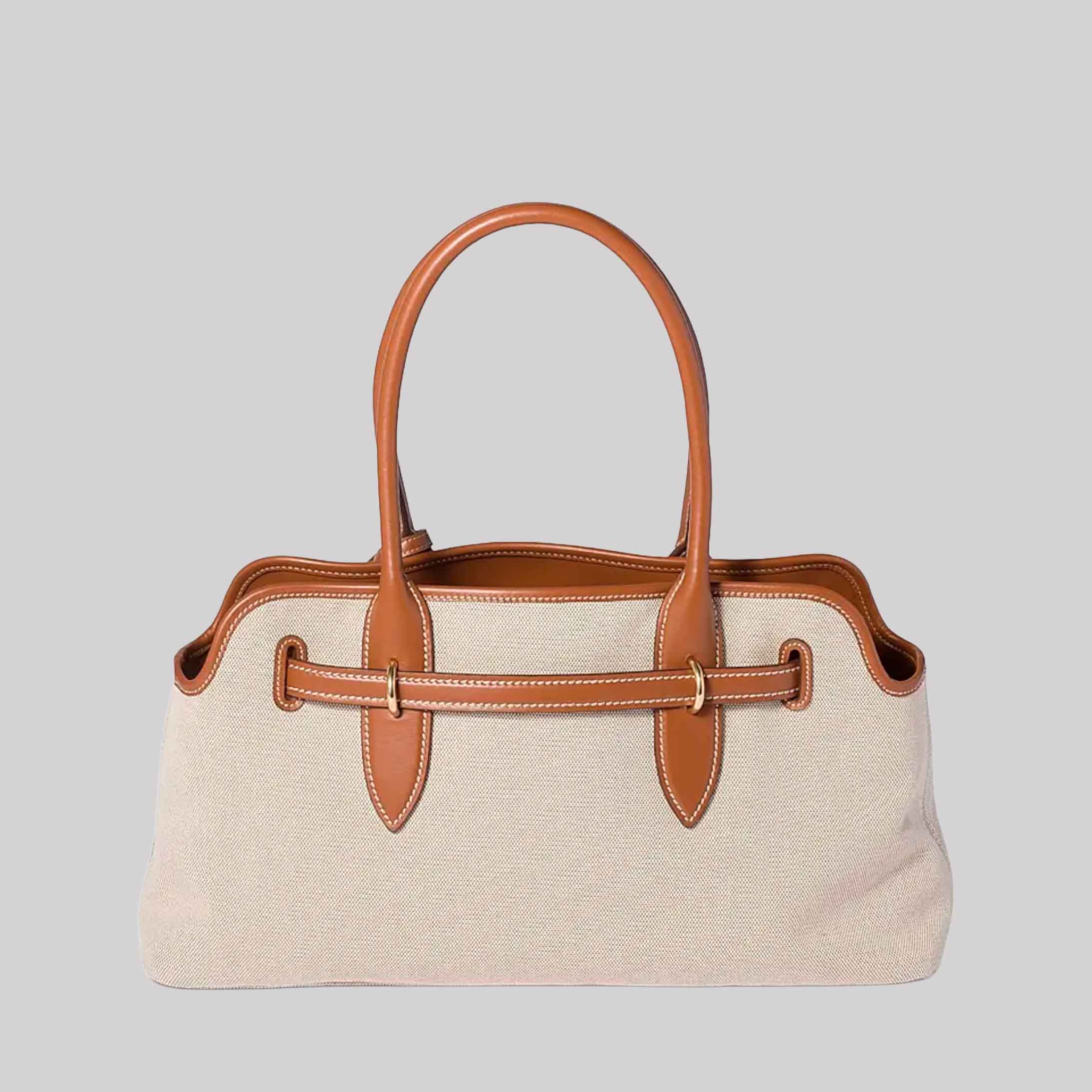 Aventure Canvas and Leather Shoulder Bag