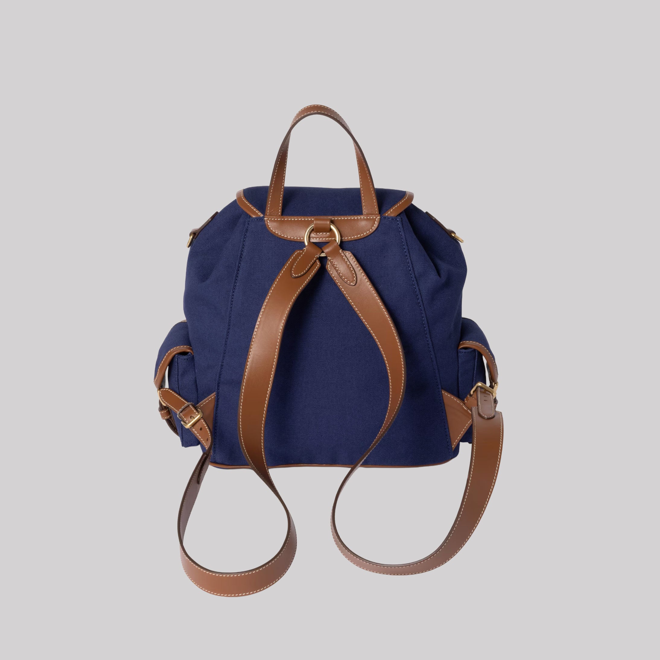 Canvas And Leather Backpack