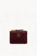Matelassé Nappa Leather Card Holder