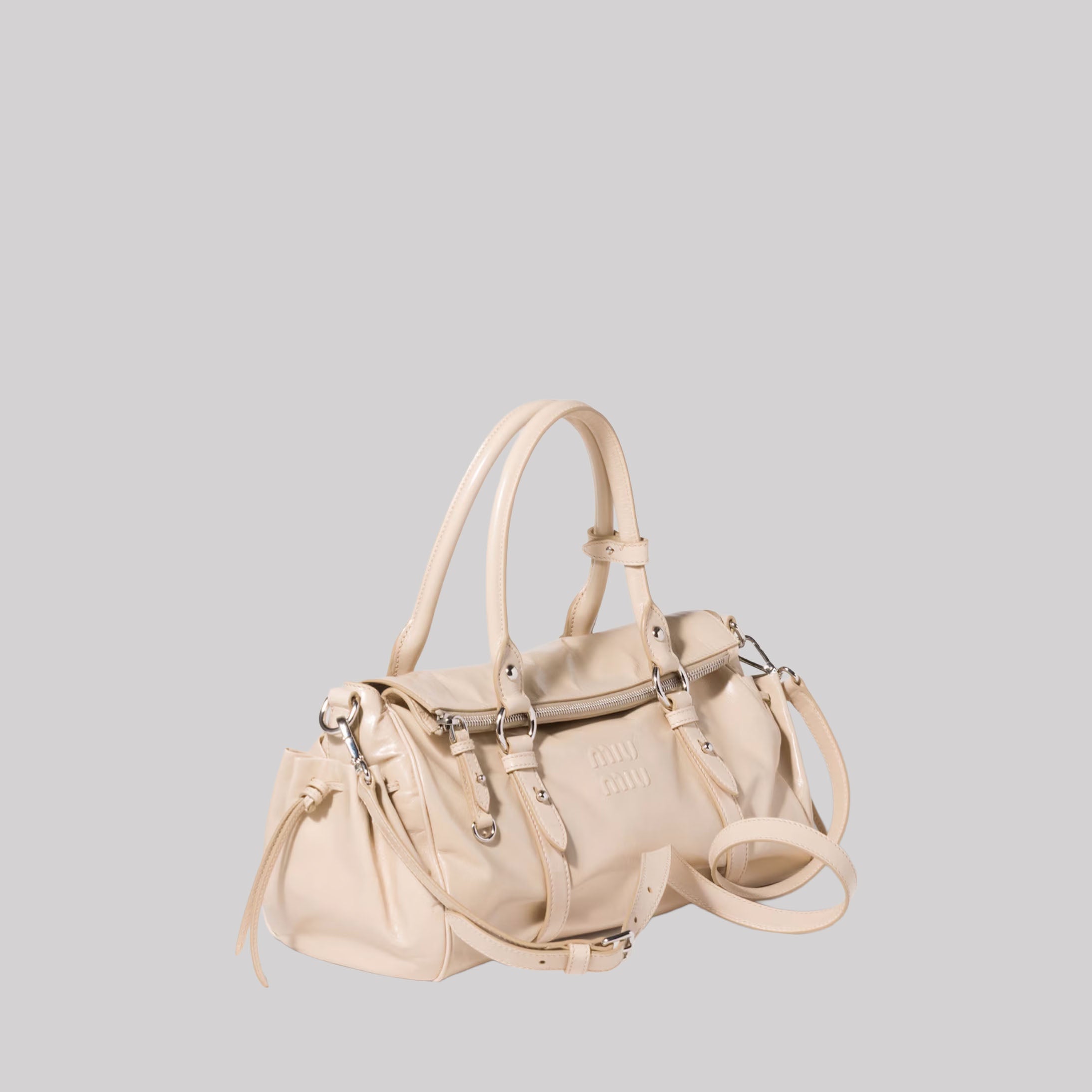 Shiny Leather Handbag
