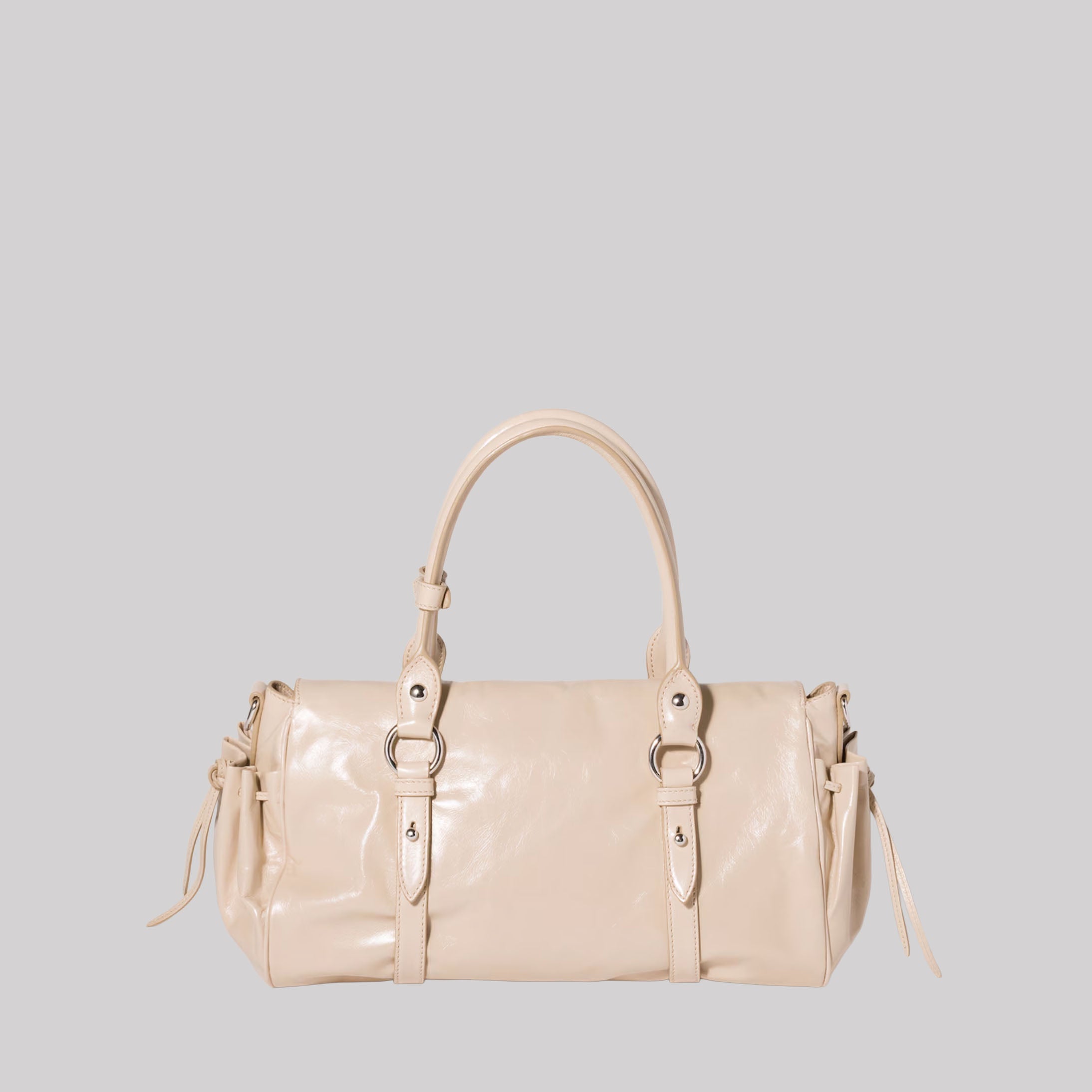 Shiny Leather Handbag