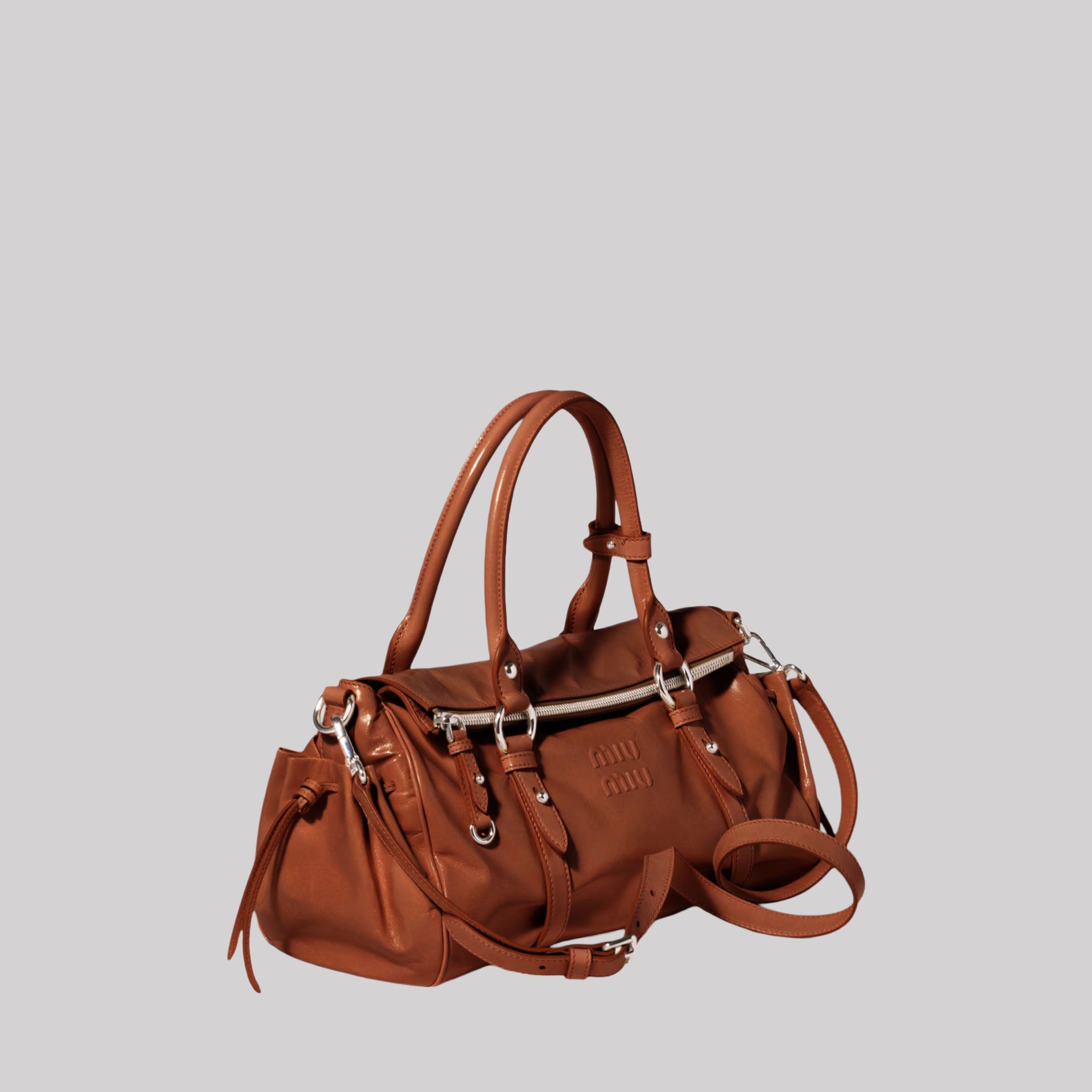 Shiny Leather Handbag