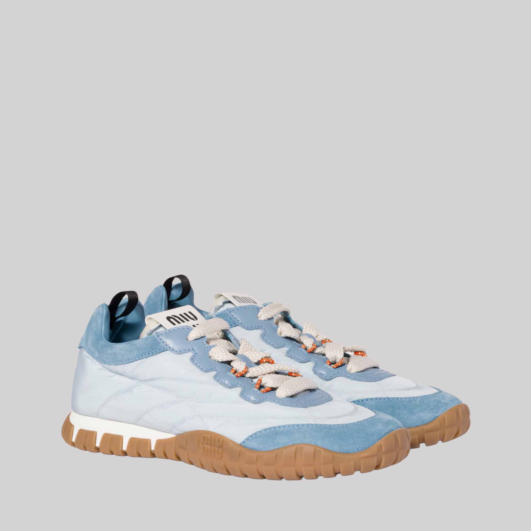 Tyre Technical Fabric And Suede Sneakers
