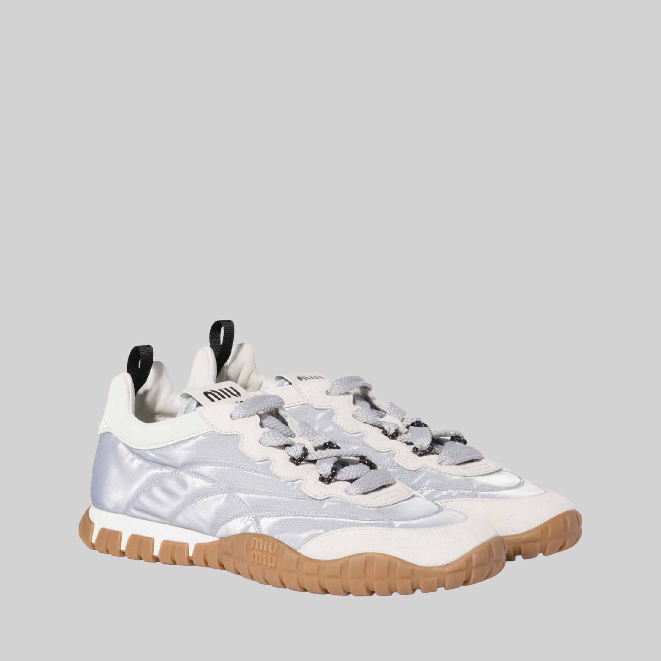 Tyre Technical Fabric And Suede Sneakers