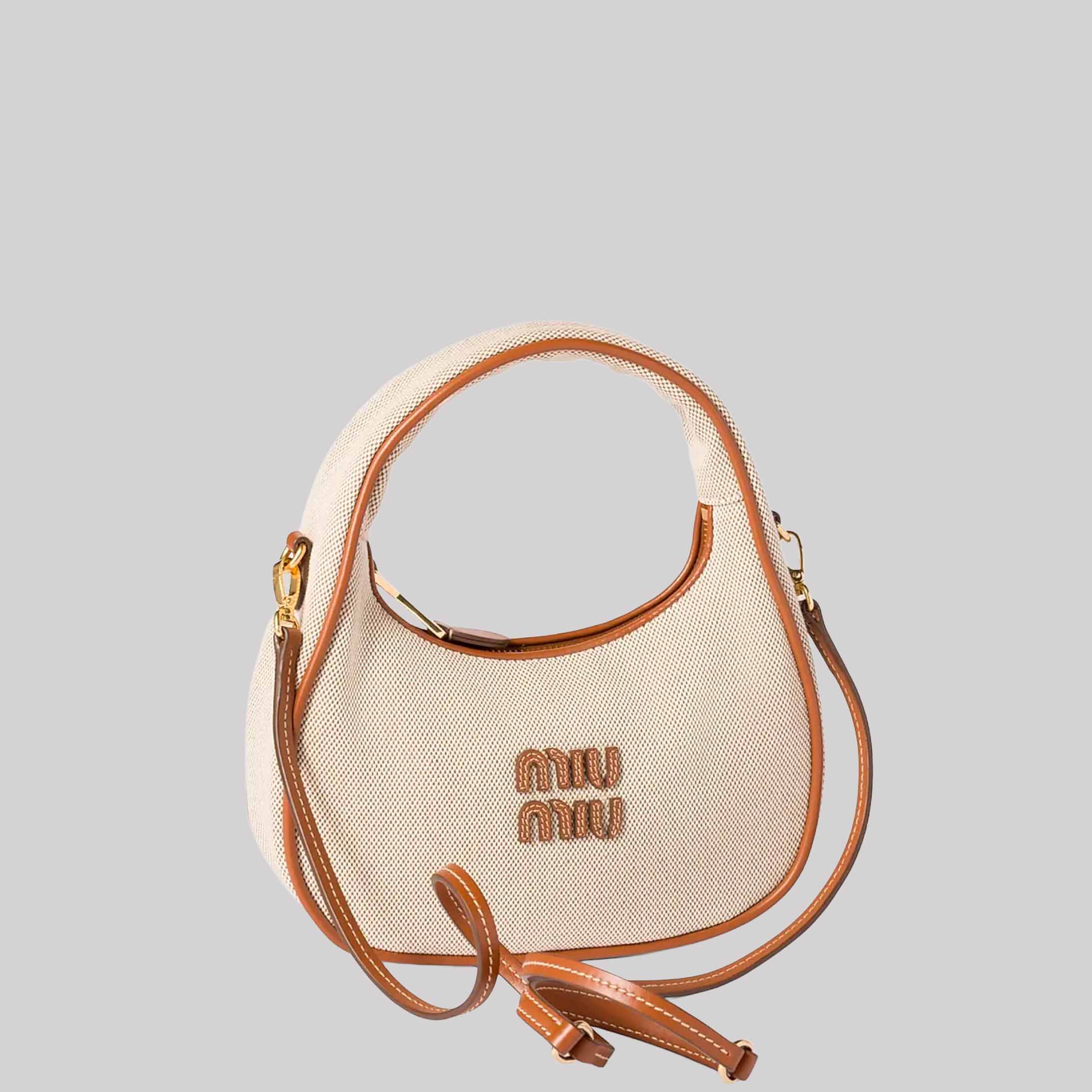 Wander Canvas and Leather Hobo Bag
