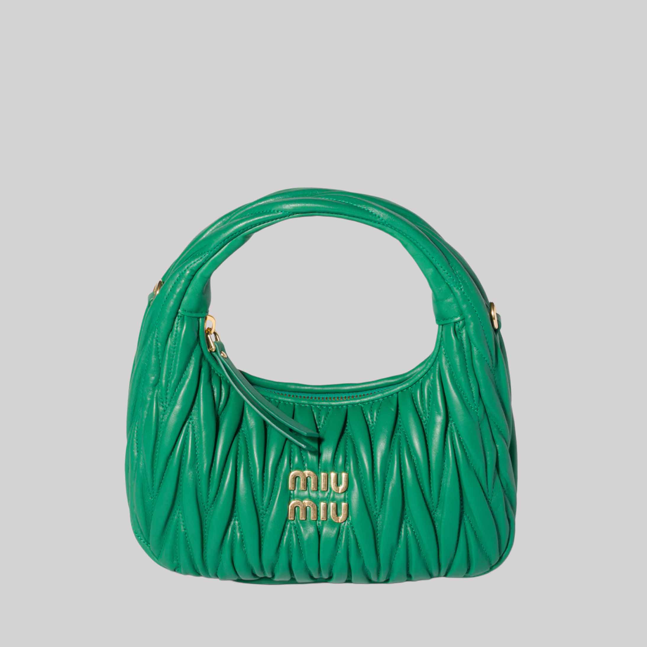 Wander Matelassé Nappa Leather Hobo Bag