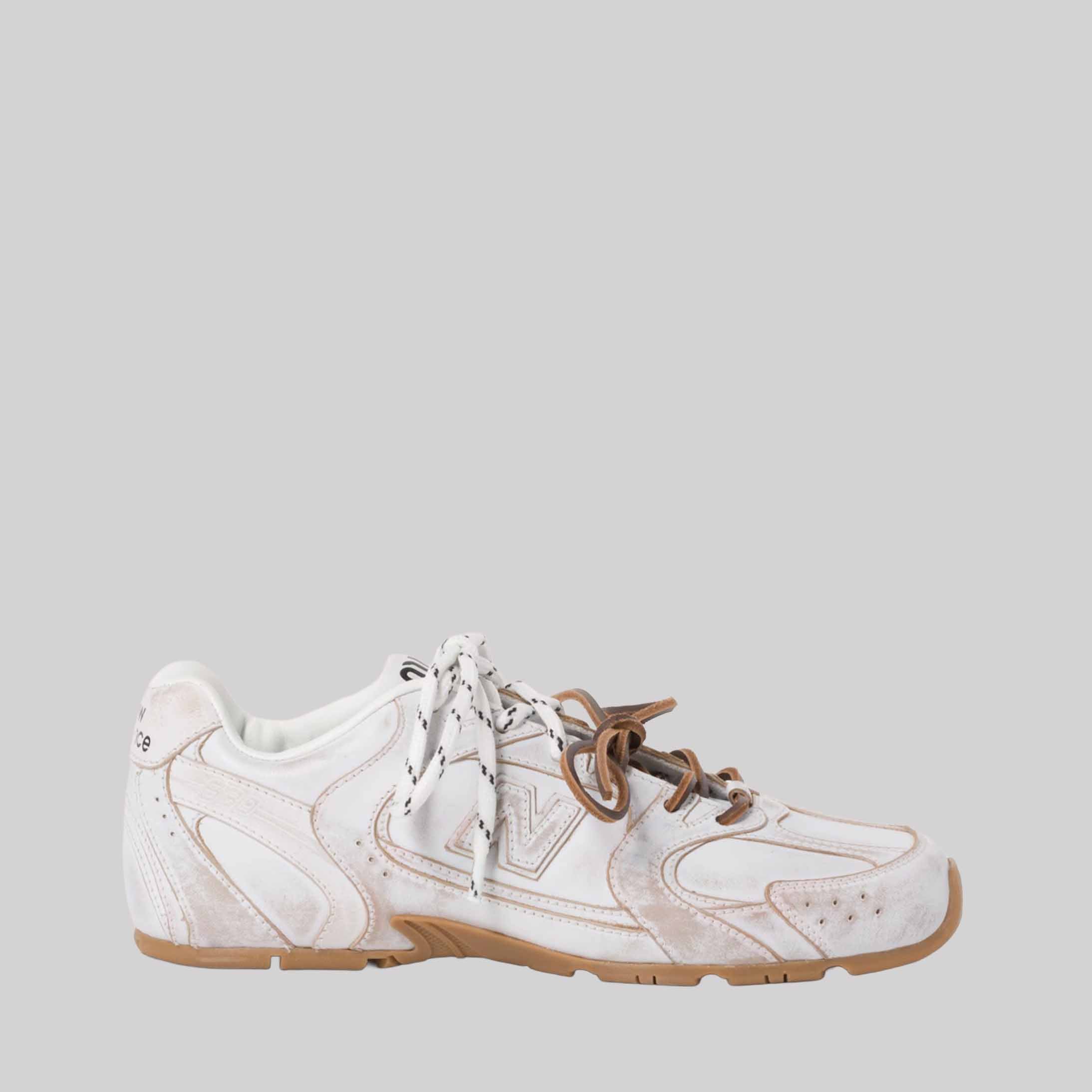 NB X Miu Miu 530 SL Deco' Leather Sneakers