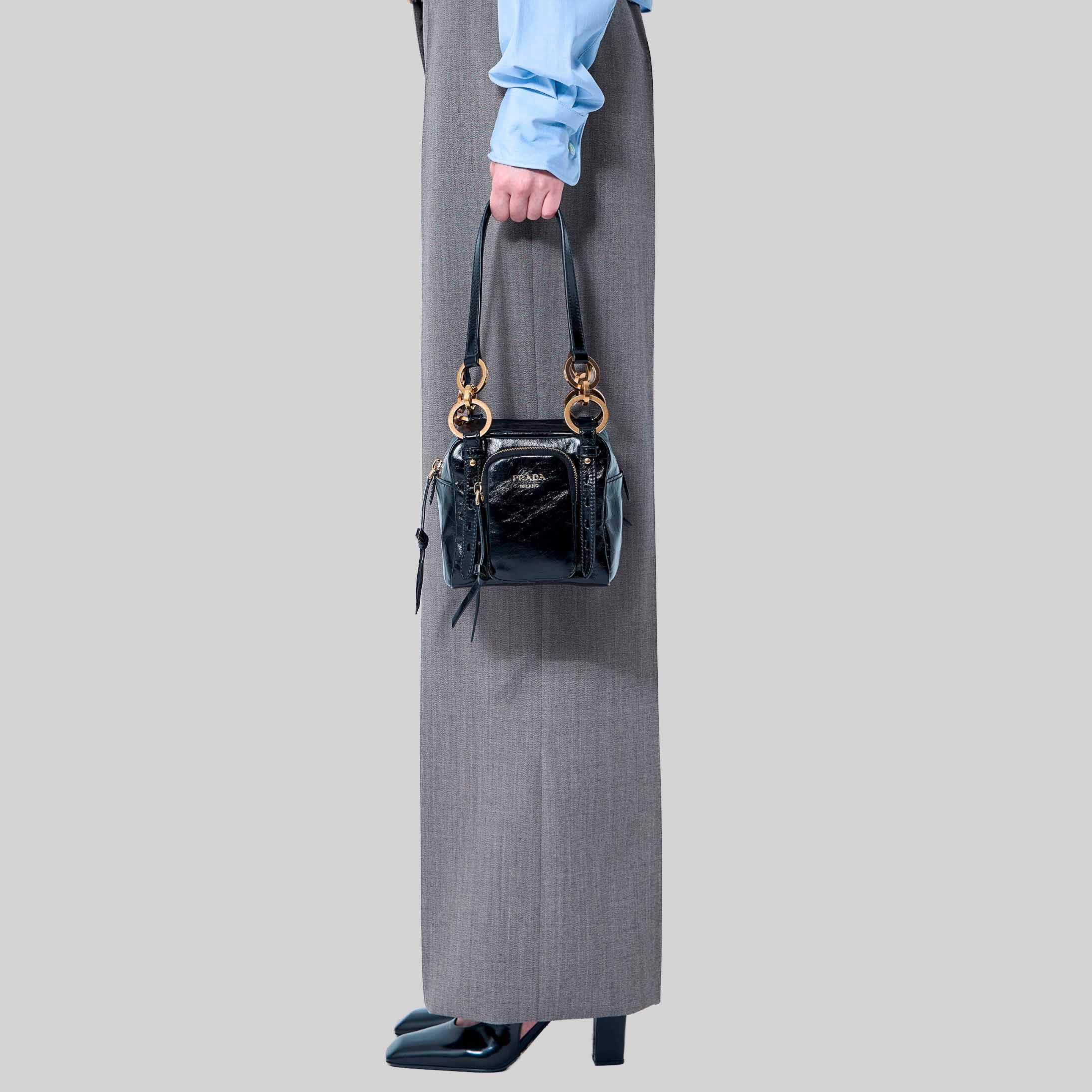 Mini Dangle Leather Handbag