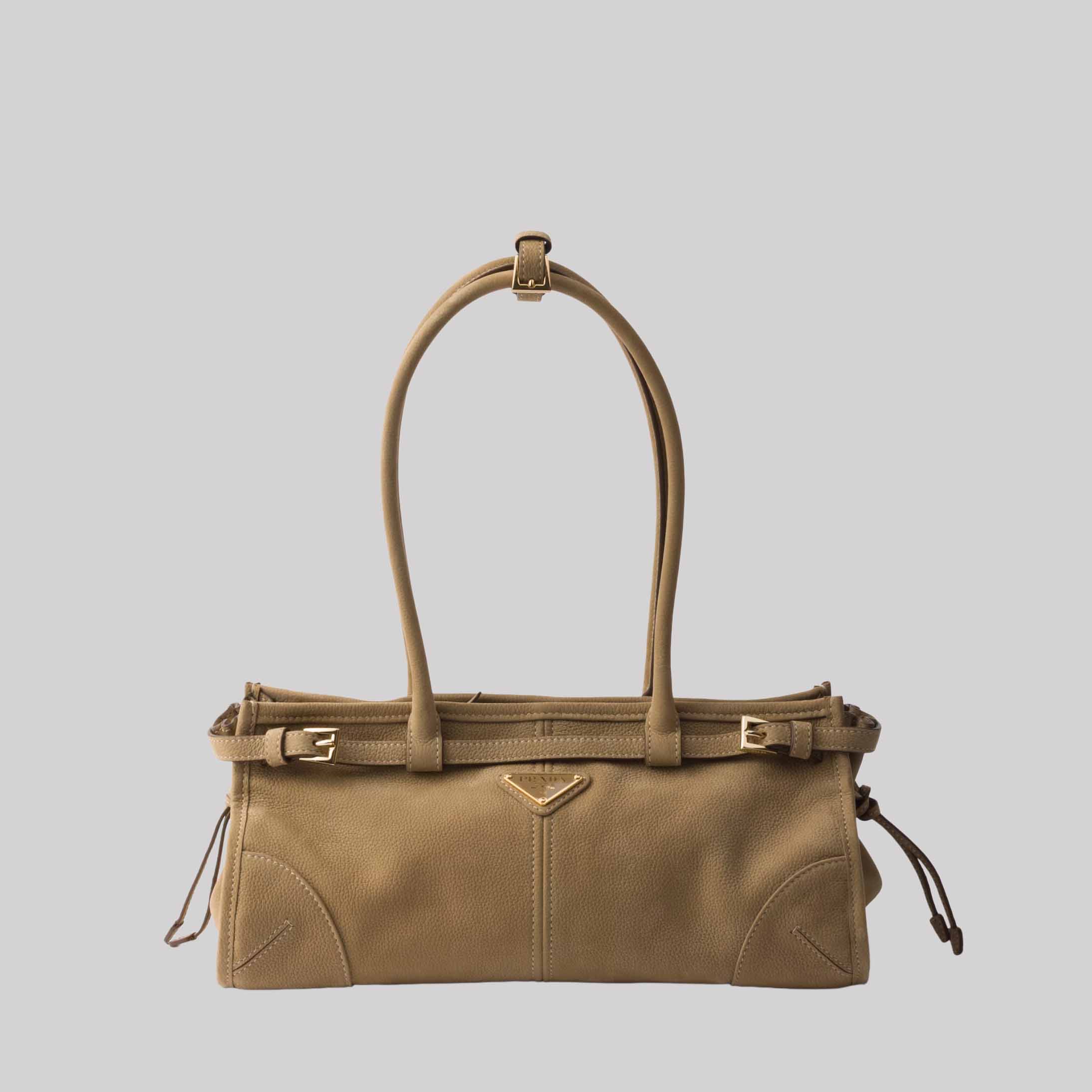 Prada Bonnie Medium Nubuck Leather Handbag