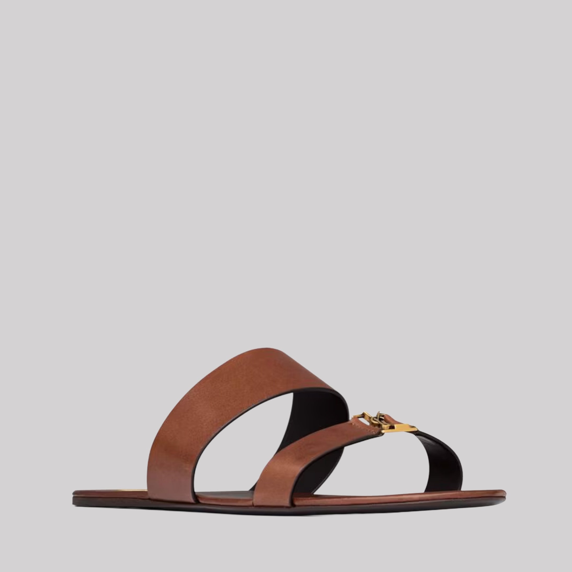 Babylone Slides In Smooth Leather