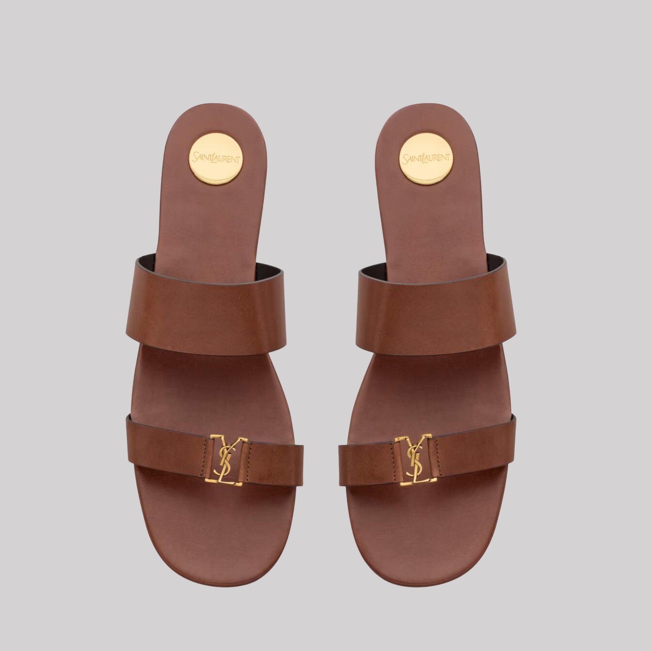 Babylone Slides In Smooth Leather