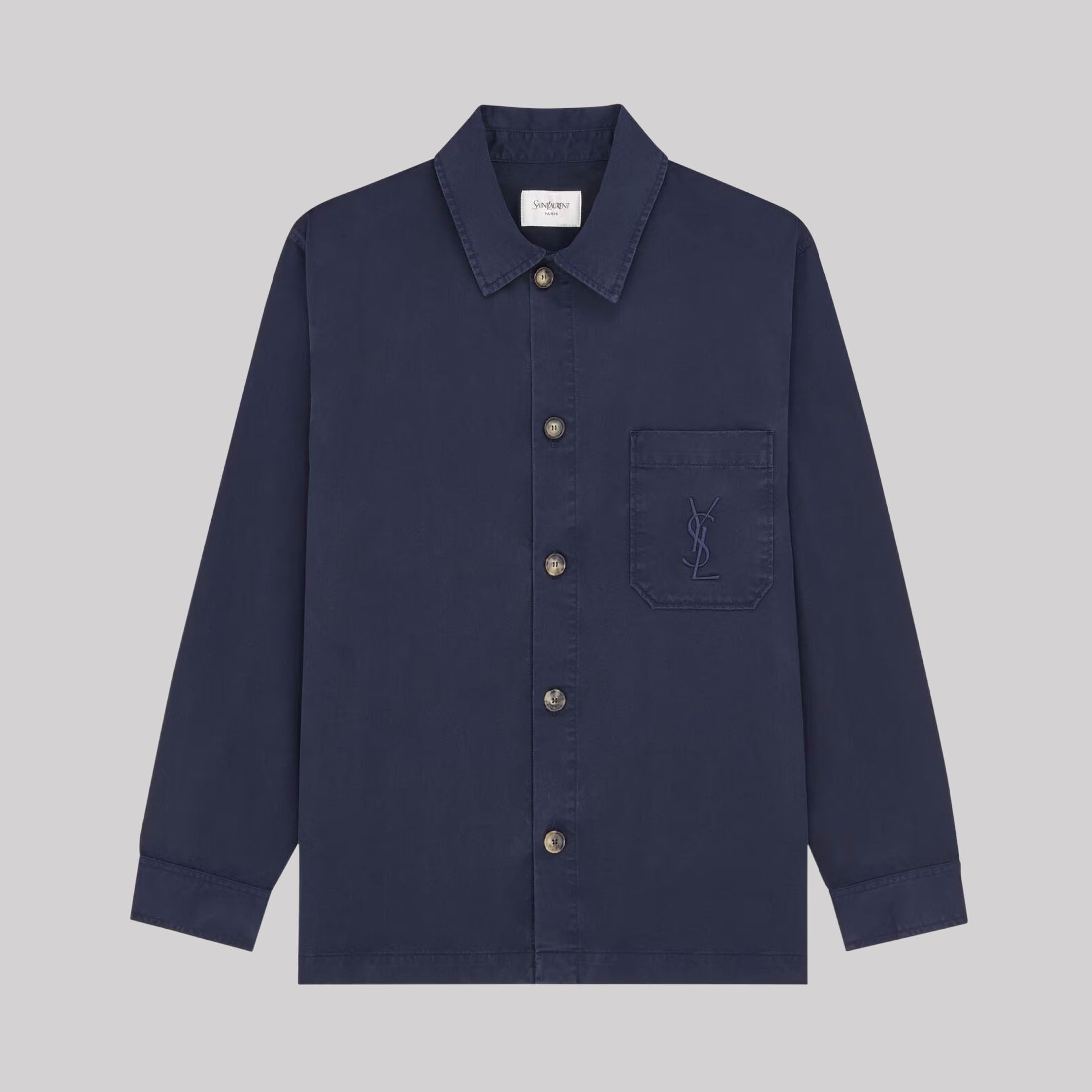 Cassandre Overshirt In Cotton Linen Gabardine